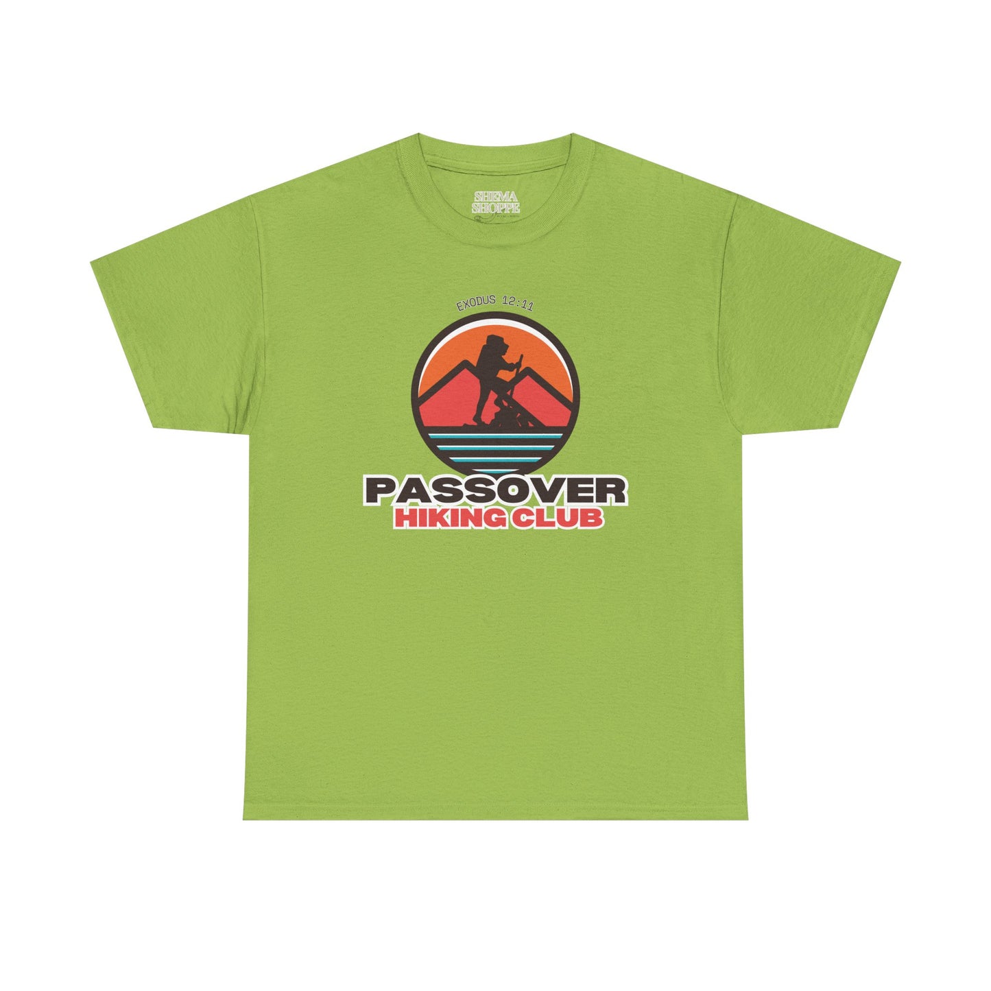 Passover Hiking Club Unisex Tee - Exodus 12:11 T-Shirt Cotton