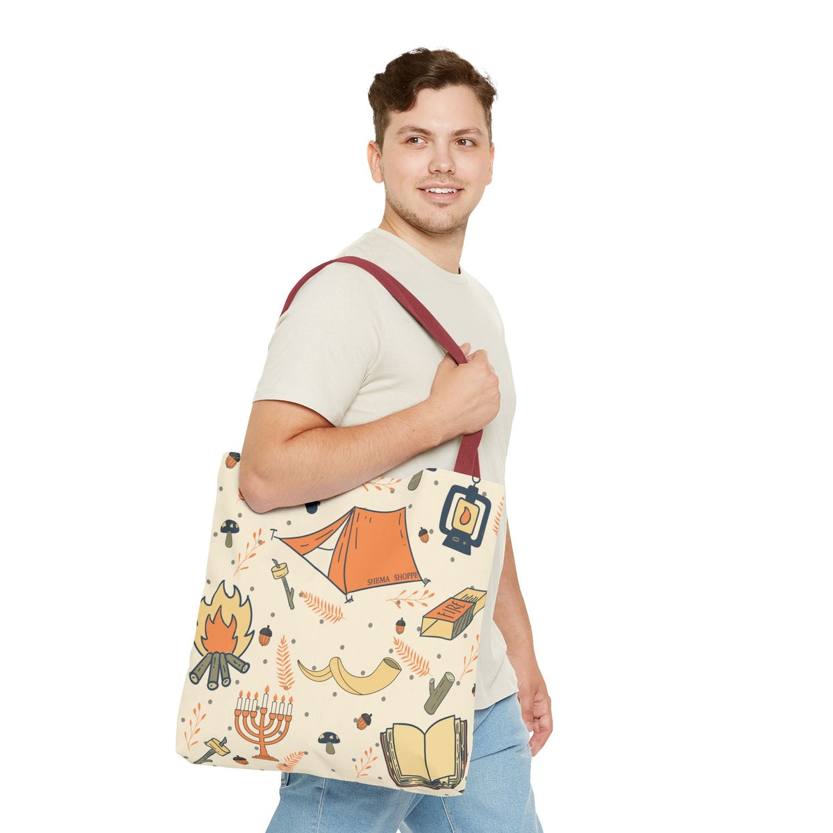 Sukkot Tents Tote Bag (AOP)