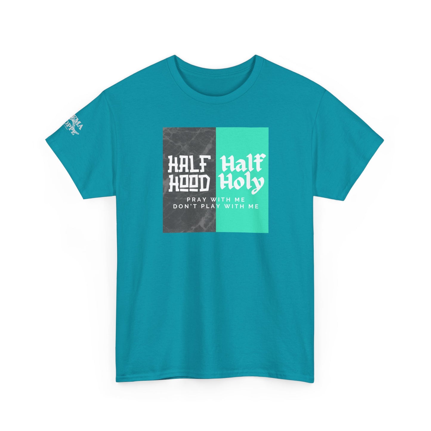 Half Hood/Half Holy Unisex Heavy Cotton Tee