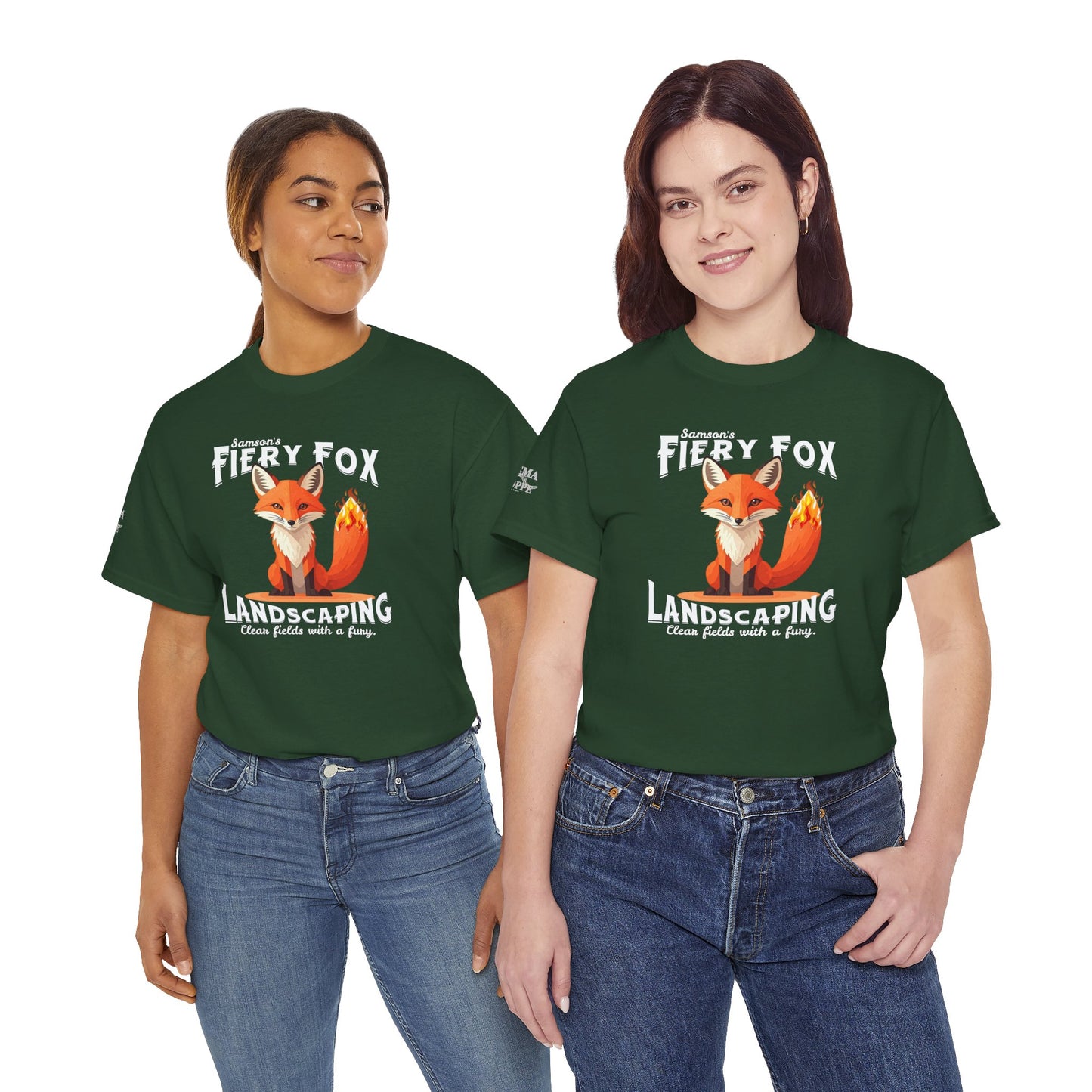 Fiery Fox Landscaping Unisex Heavy Cotton Tee - dark shades