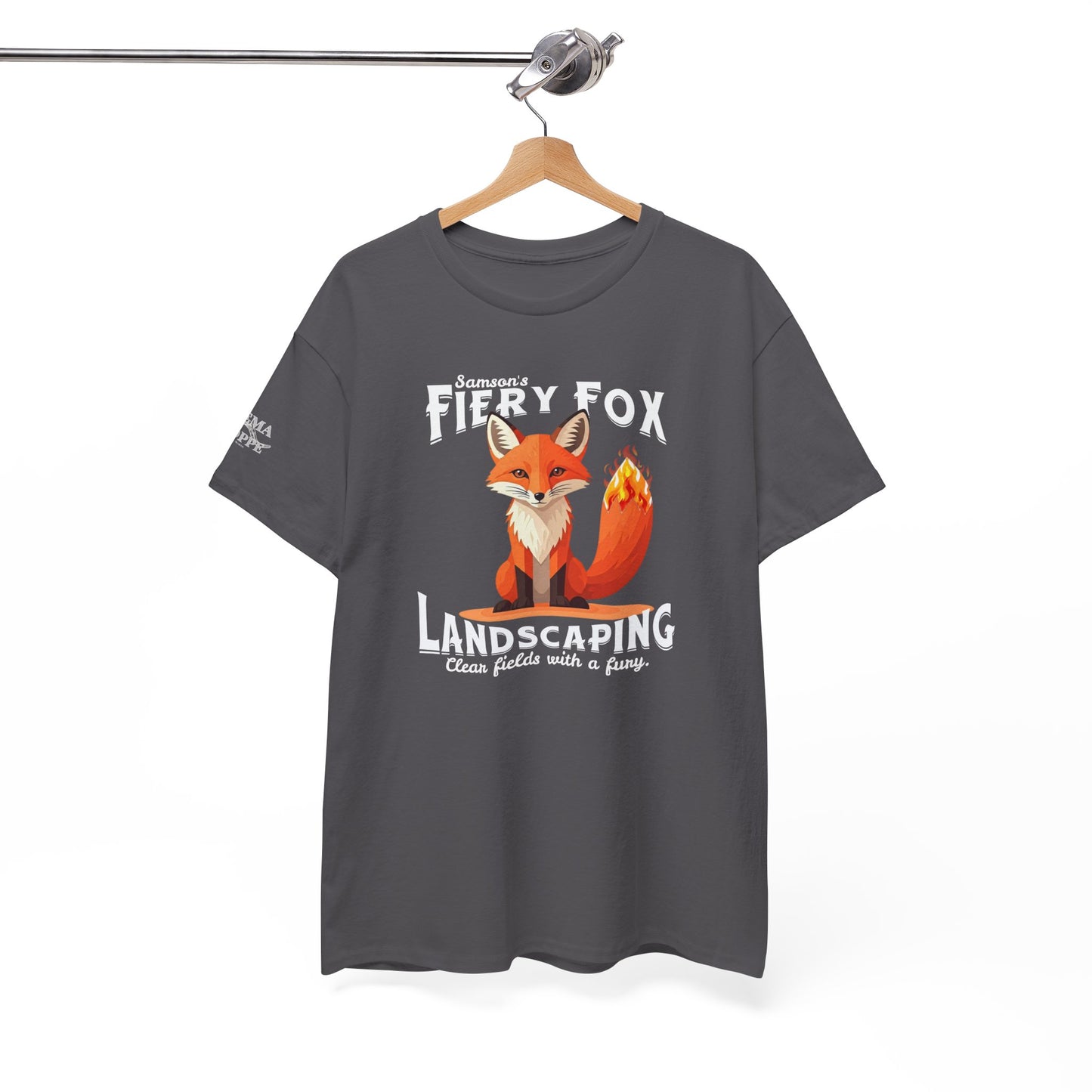 Fiery Fox Landscaping Unisex Heavy Cotton Tee - dark shades