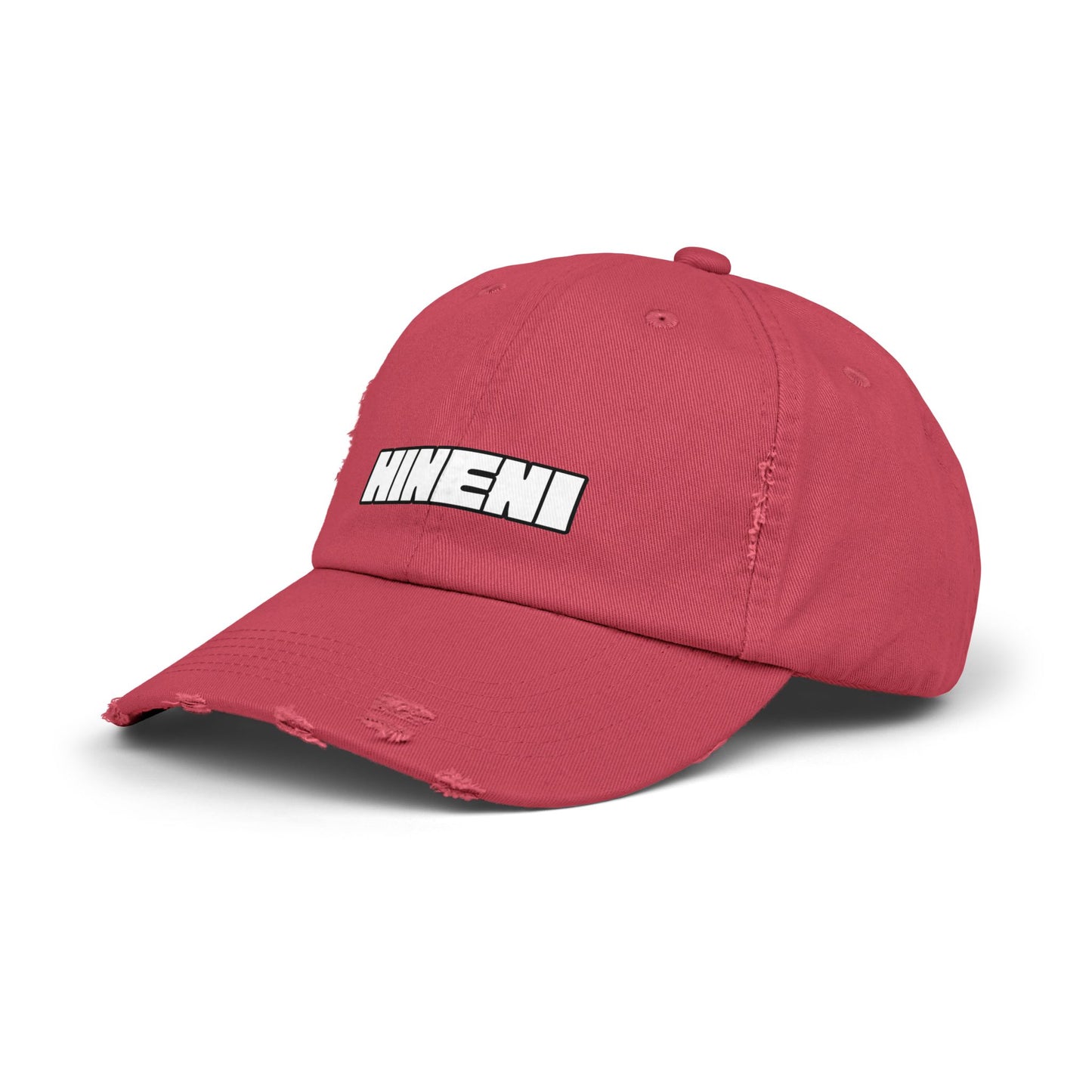 Hineni (Hebrew for "here I am")  Distressed Cap with 'Hineni' | Casual Streetwear Hat, Daily Accessory, Gift for Him/Her, Trendy Cap