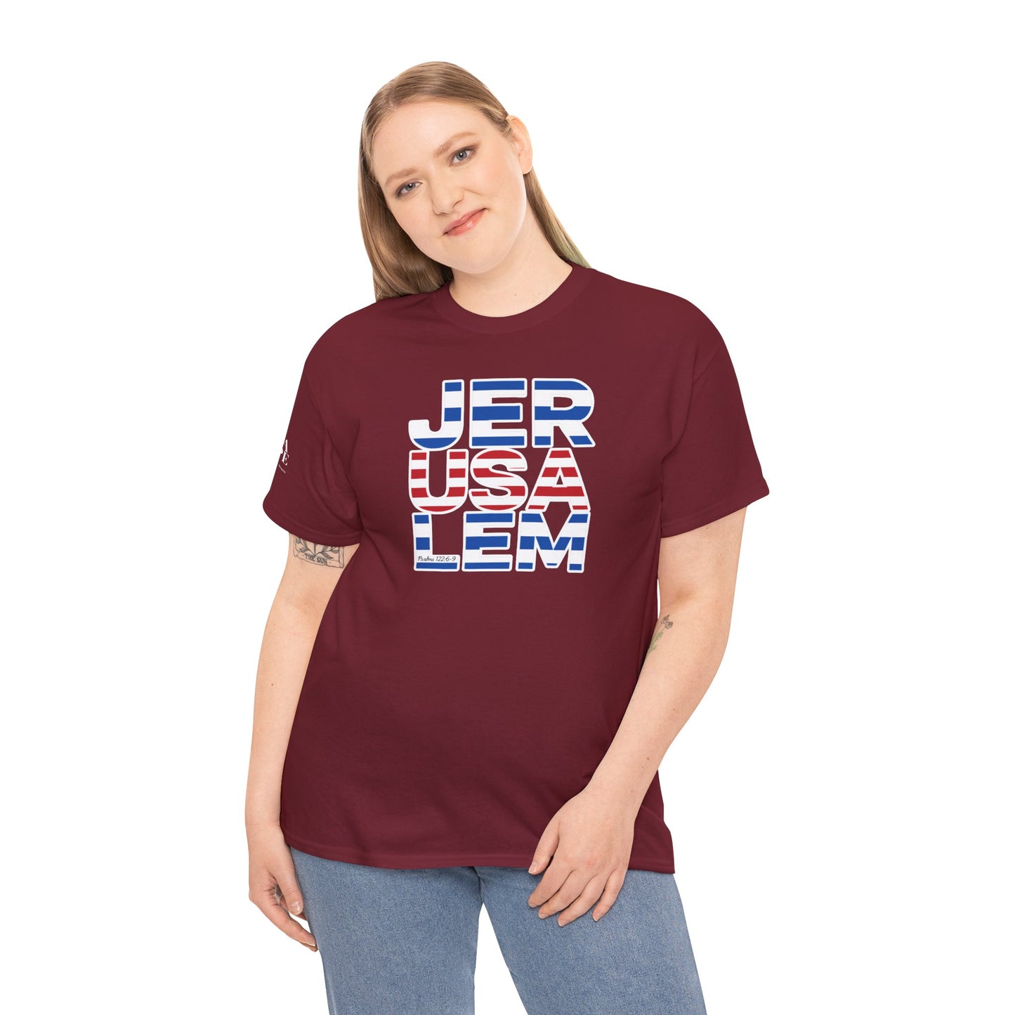 JerUSAlem Psalms 122:6-9 Unisex Tee Patriotic T-Shirt Solidarity