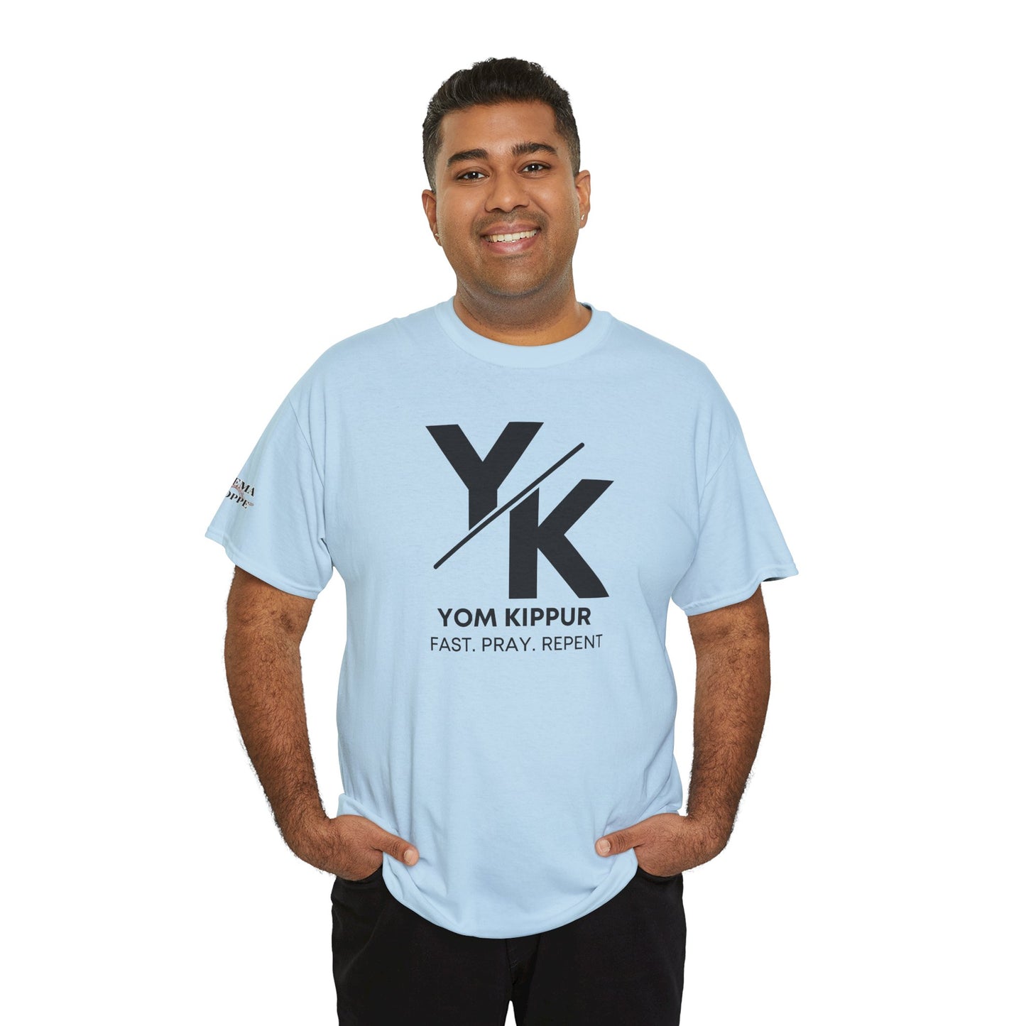 Yom Kippur Tee - "YK" Logo with "Fast. Pray. Repent." Set-Apart Biblical Day of Atonement T-Shirt
