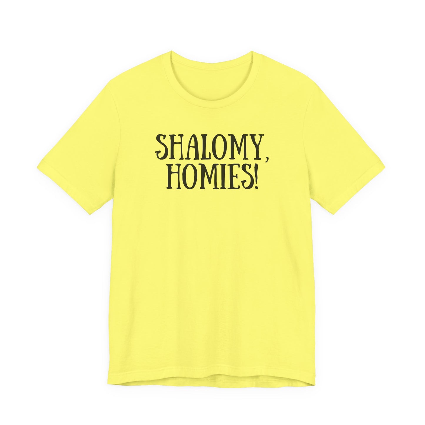 Shalomy Homies Tee - Funny Torah Obervant Greeting T-Shirt (Canada)