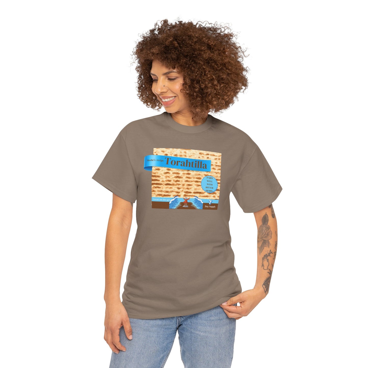Passover Matzo Unisex Tee - Moshe's Recipe Torahtillas Cotton Funny Shirt