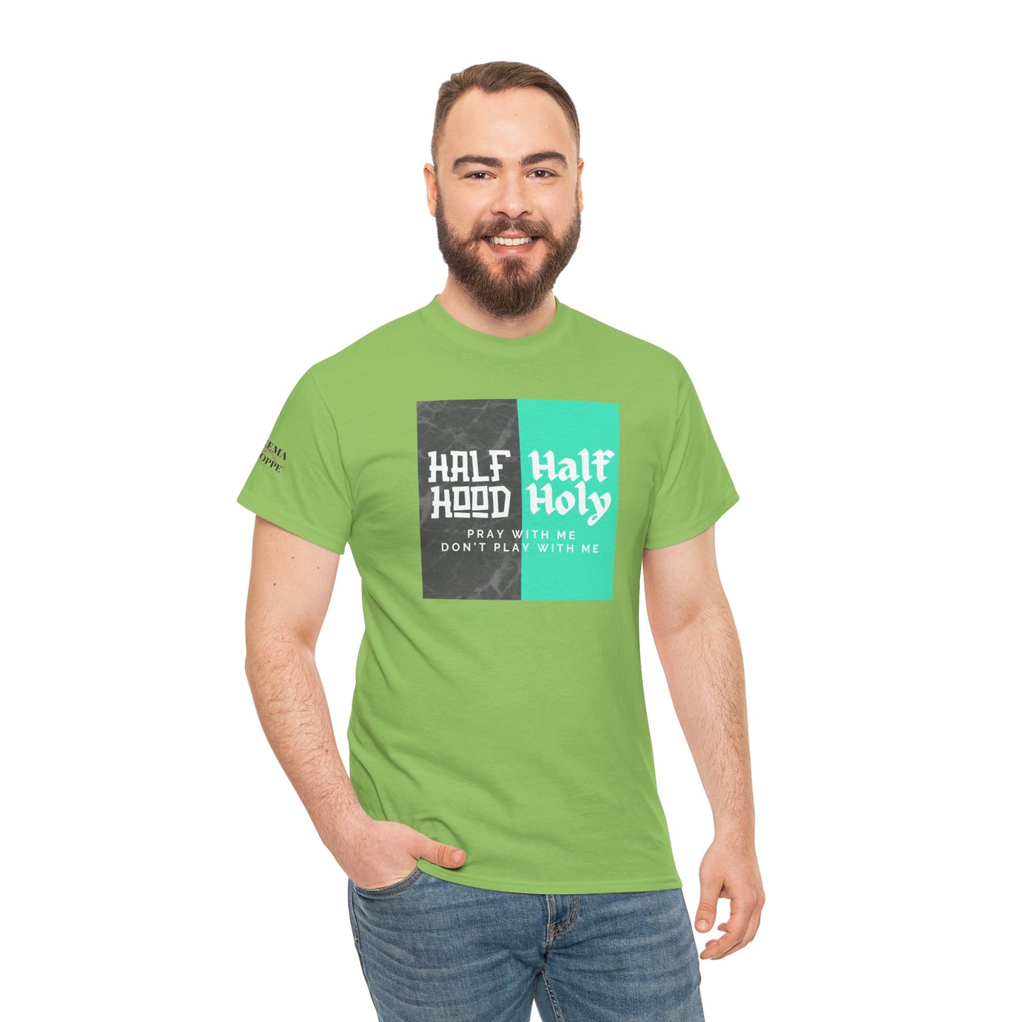 Half Hood/Half Holy Unisex Heavy Cotton Tee