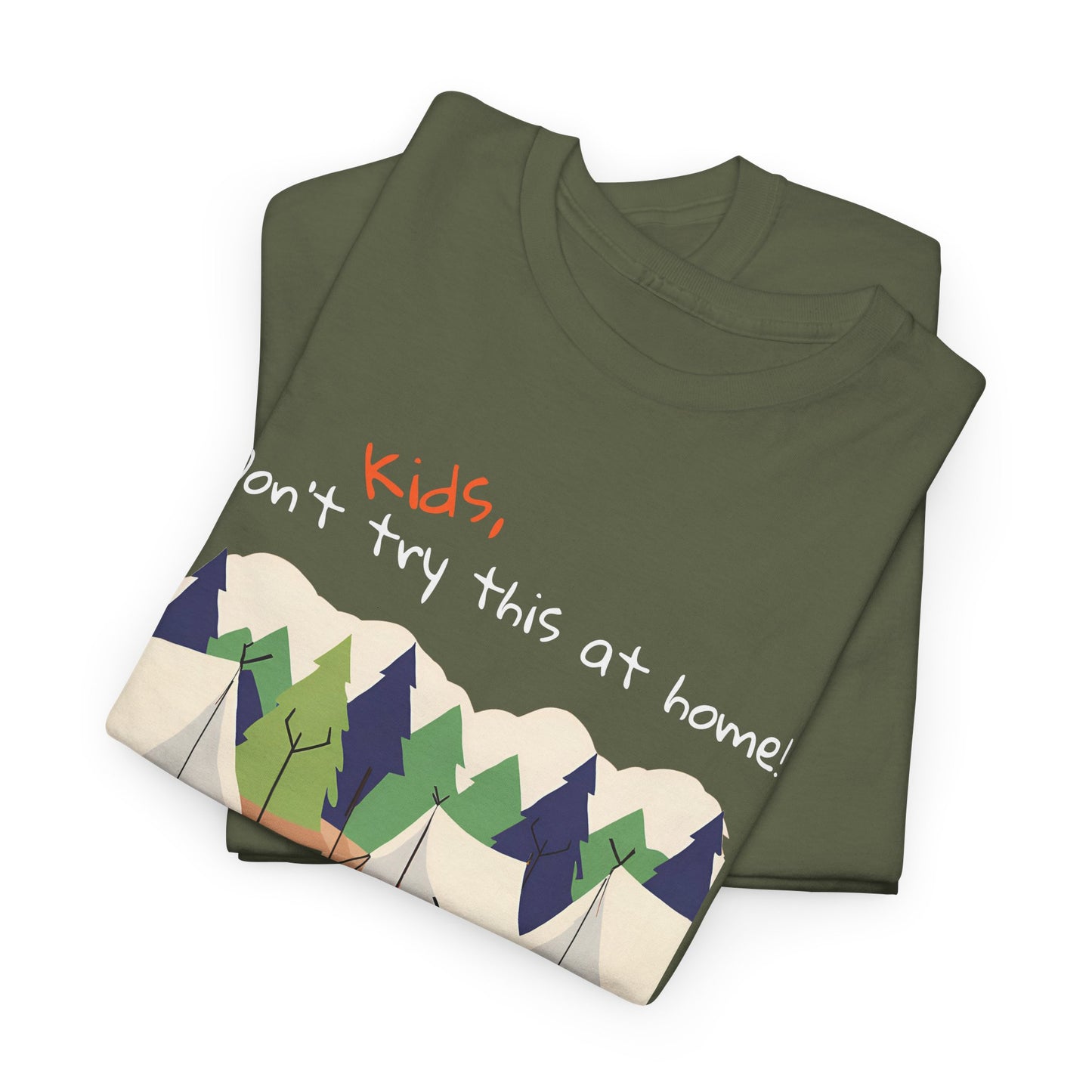 Kids, Don't Try This At Home Sukkot Shirt, dark colors