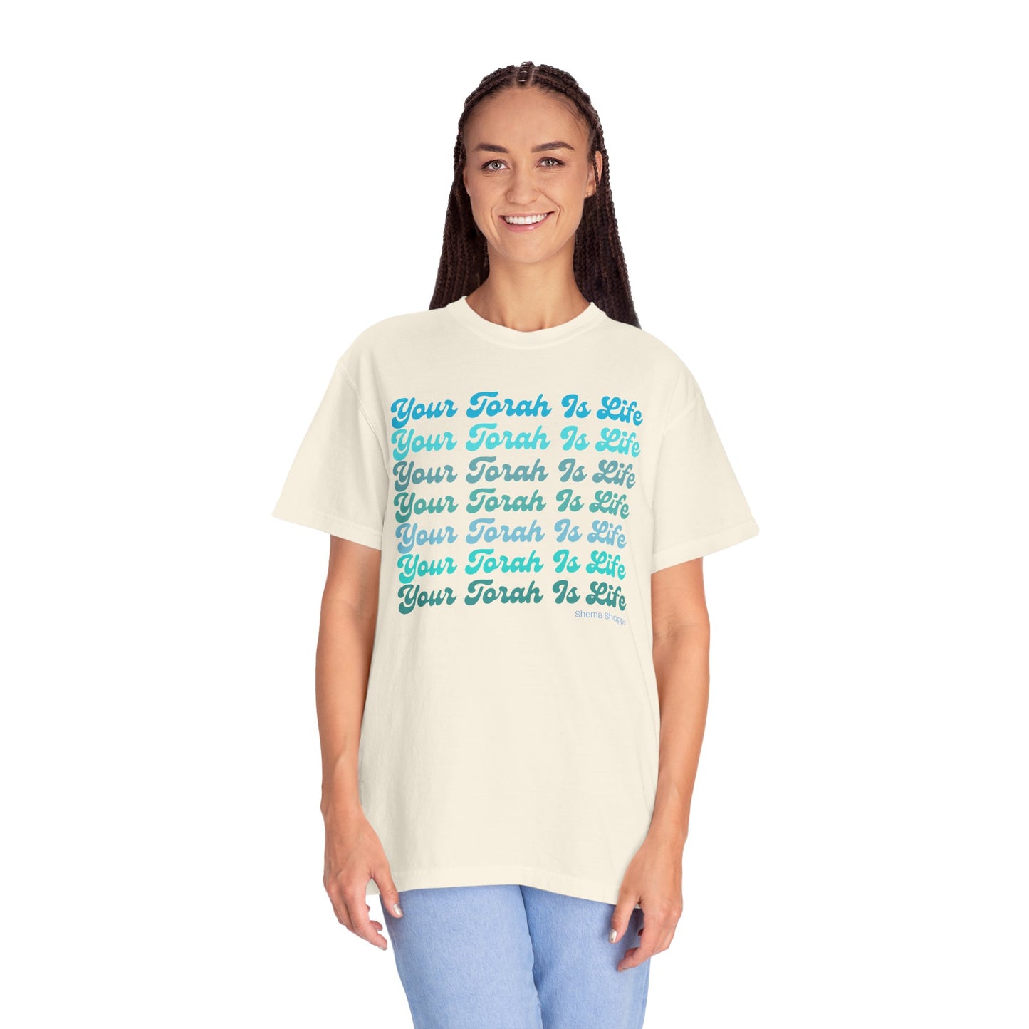 Your Torah Is Life Inspirational T-Shirt - Spiritual Gift, Faith-Based Apparel, Casual Wear, Bible Quote Shirt, Feast and Fellowship Tee