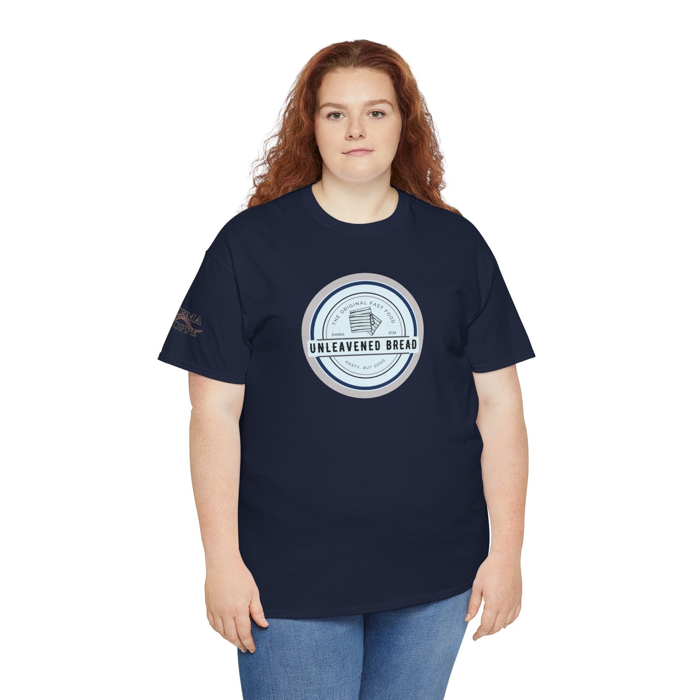 Unleavened Bread Matzo T-Shirt — "Hasty but Good" Passover Biblical Humor Tee