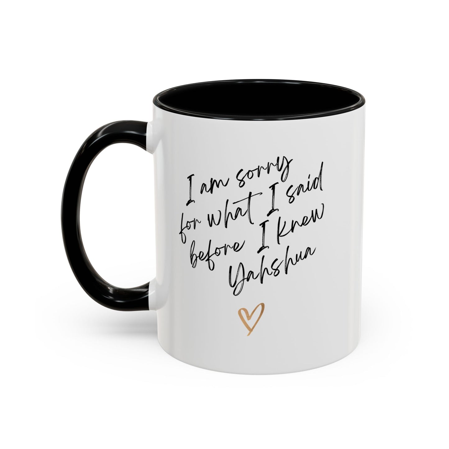 I'm Sorry (Yahshua) Accent Coffee Mug (11, 15oz)