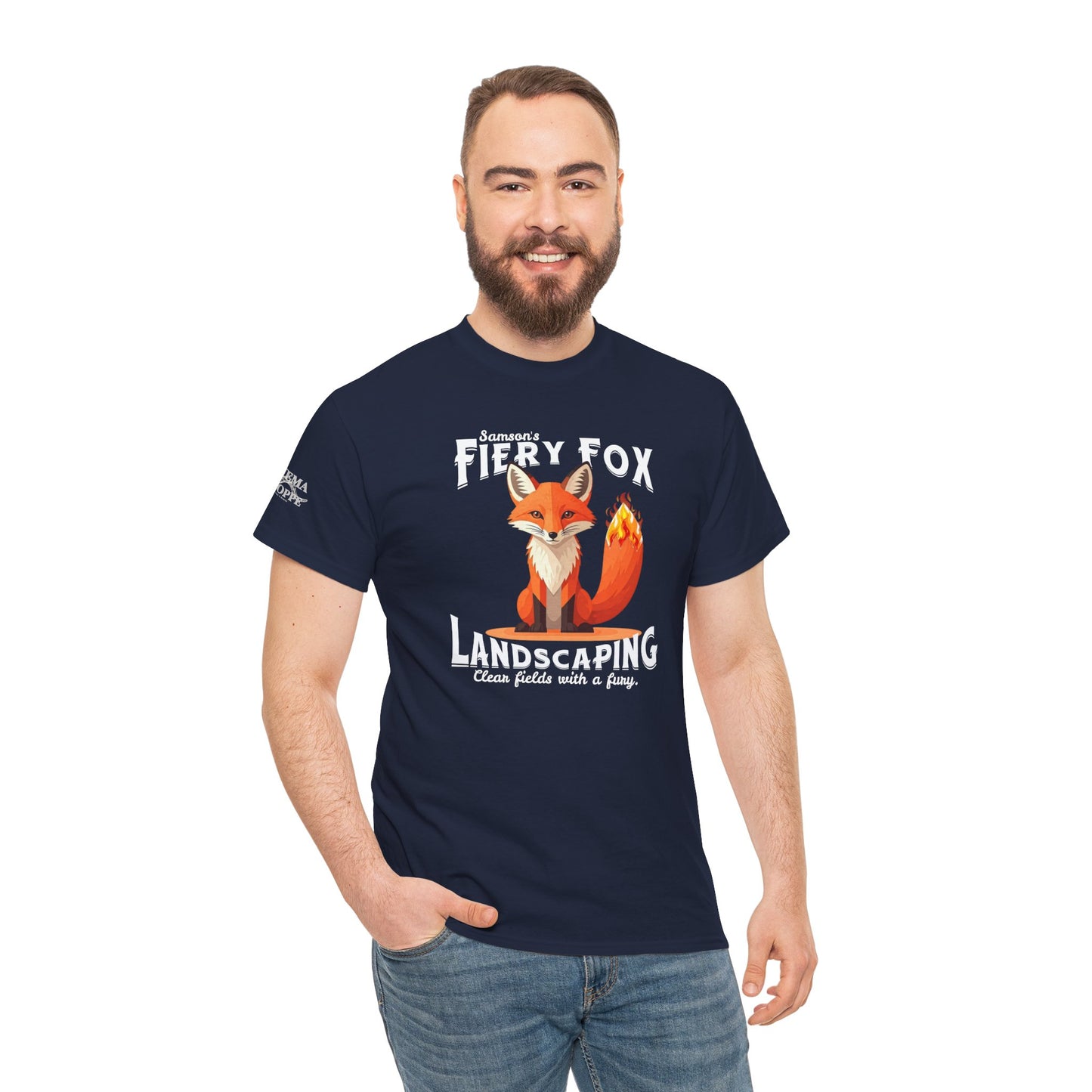 Fiery Fox Landscaping Unisex Heavy Cotton Tee - dark shades