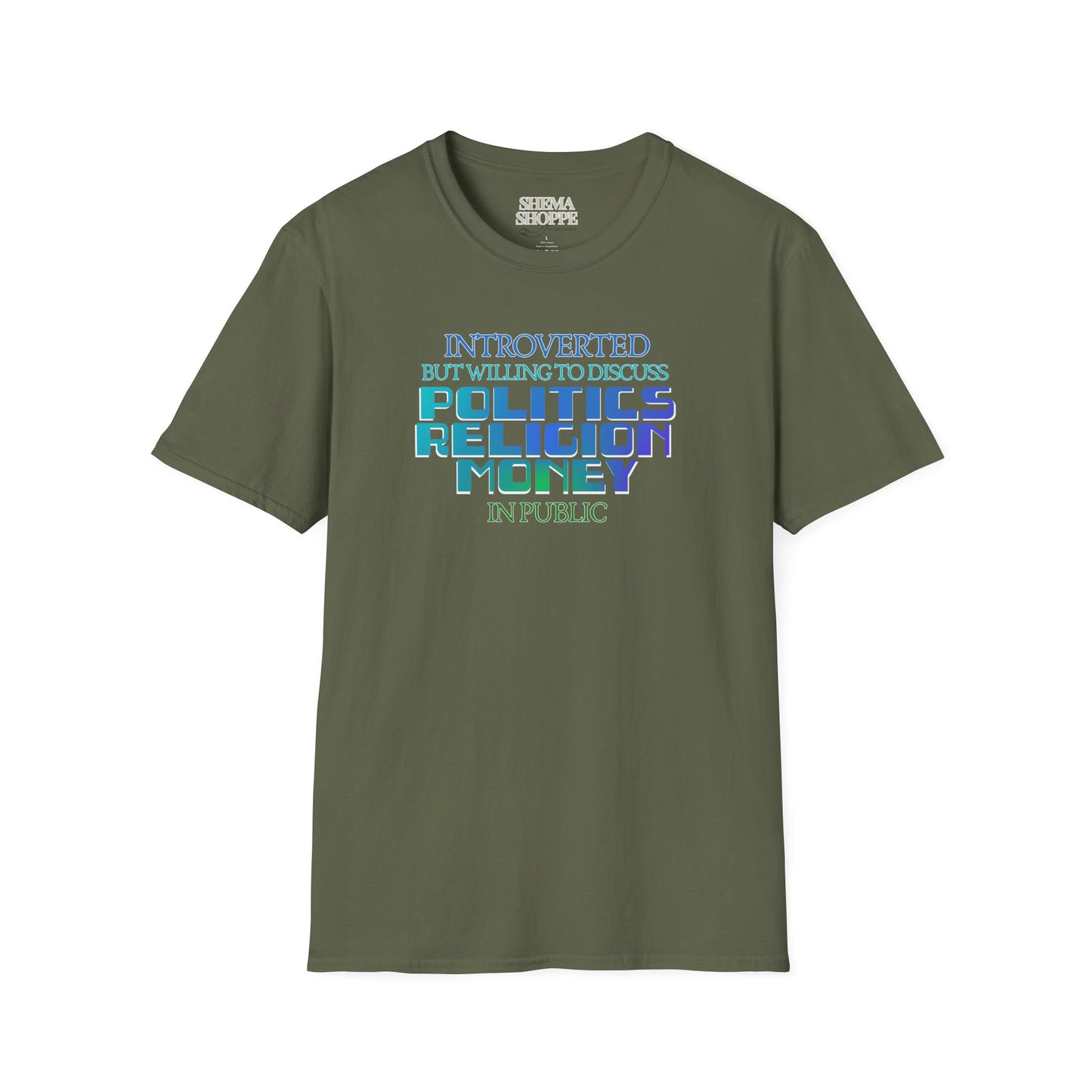 Introverted Politics Religion Money T-Shirt