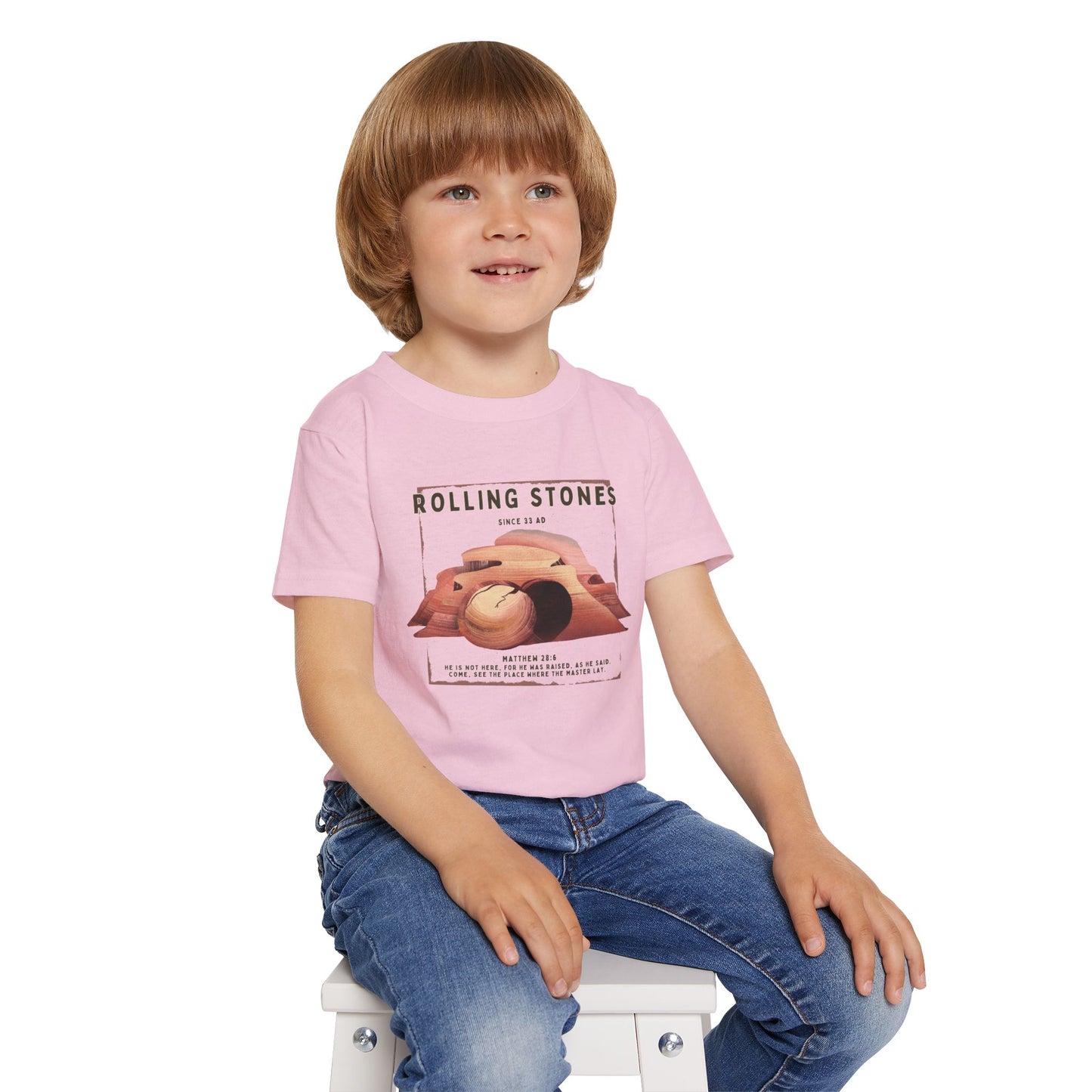 Toddler T-Shirt — Rolling Stones Since 33 AD Desert Biblical Graphic Tee