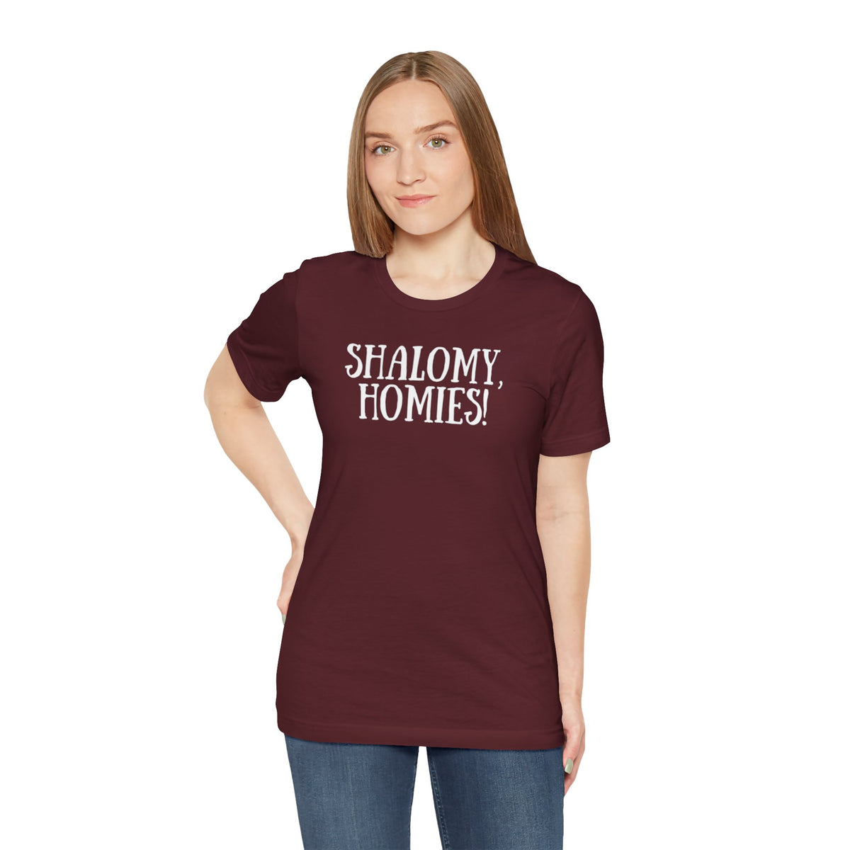 Shalomy Homies Tee - Funny Torah Obervant Greeting T-Shirt (Canada)