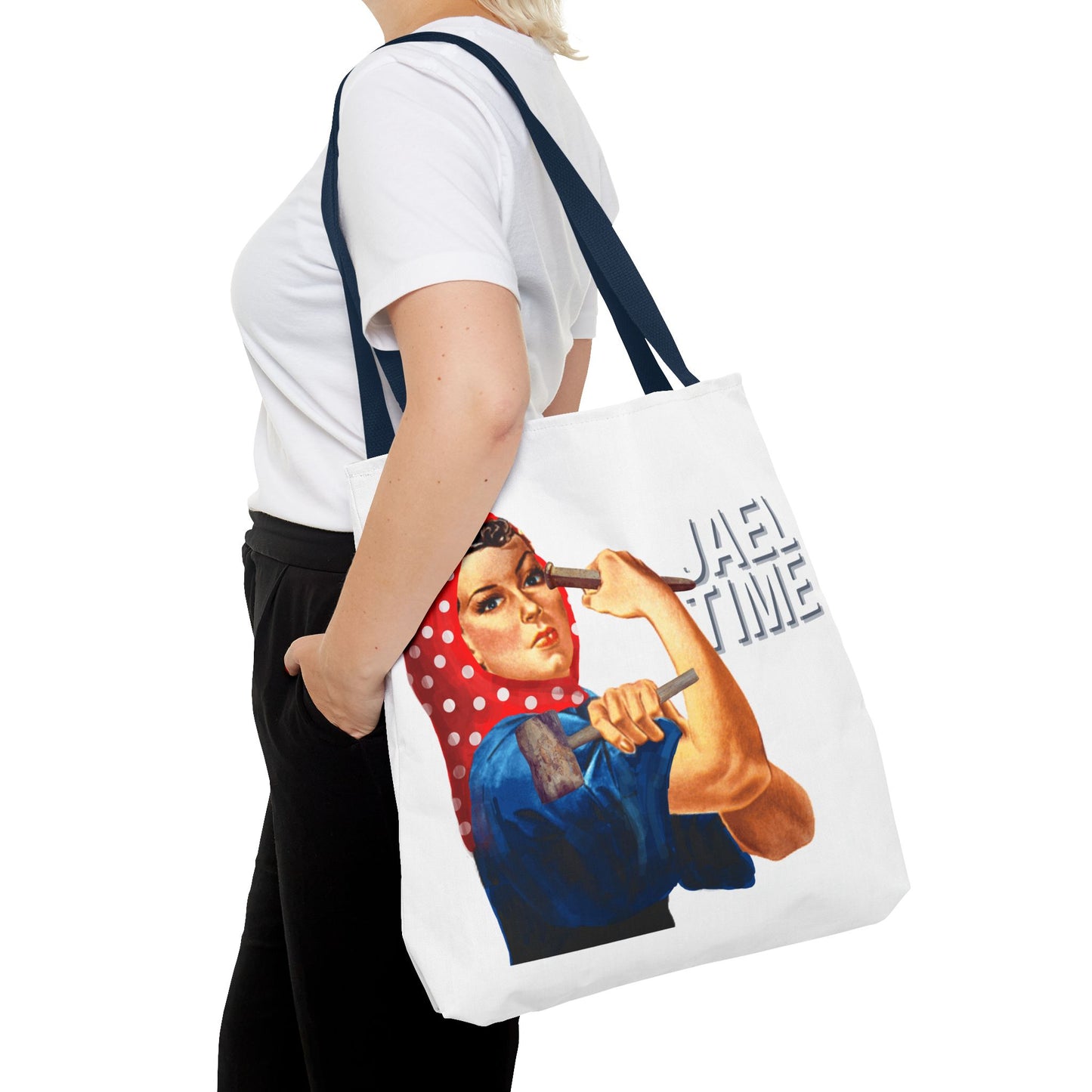 Tote Bag - Jael Time Empowering Design Tent Peg and Hammer Bag