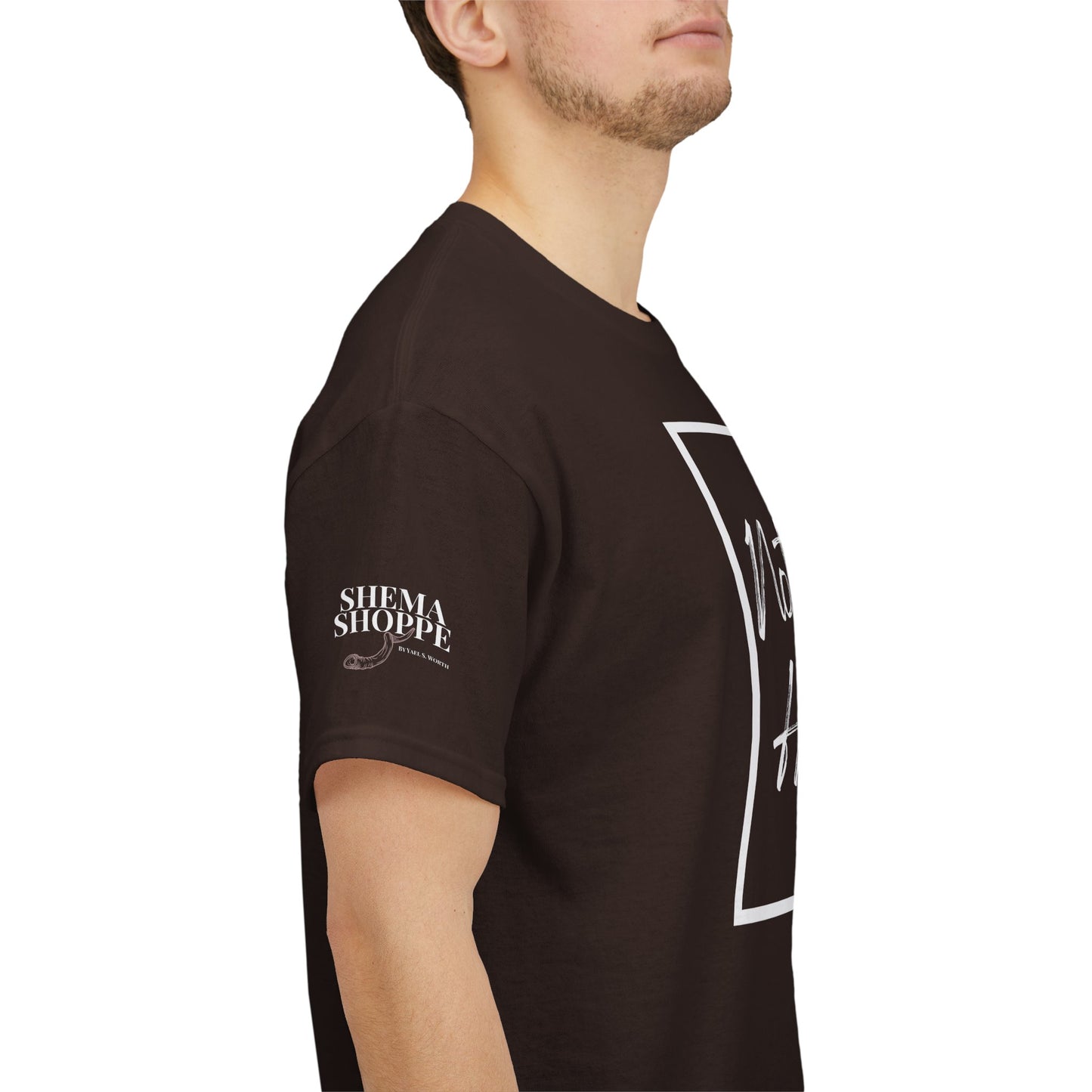 "Not Today Ha-satan" Cotton Tee Minimal Script Graphic Tee