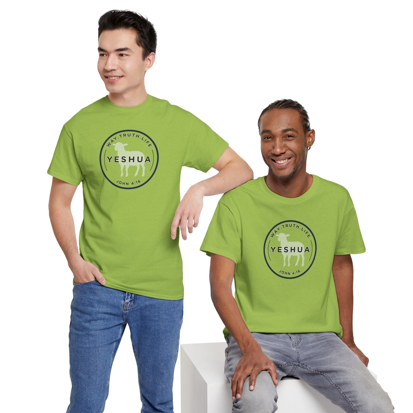 Yeshua 'Way, Truth, Life' Heavy Cotton Graphic Tee