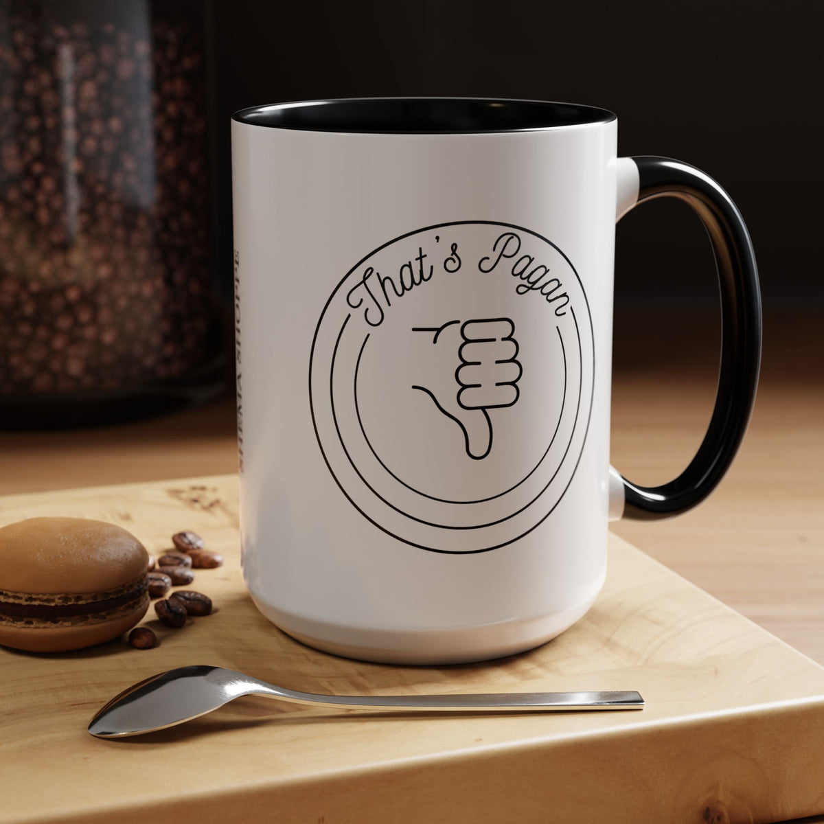 That's Pagan Thumbs Down Accent Coffee Mug
