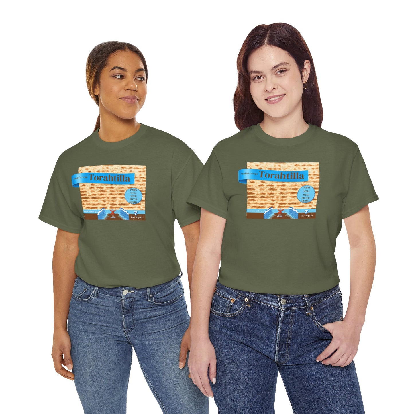 Passover Matzo Unisex Tee - Moshe's Recipe Torahtillas Cotton Funny Shirt