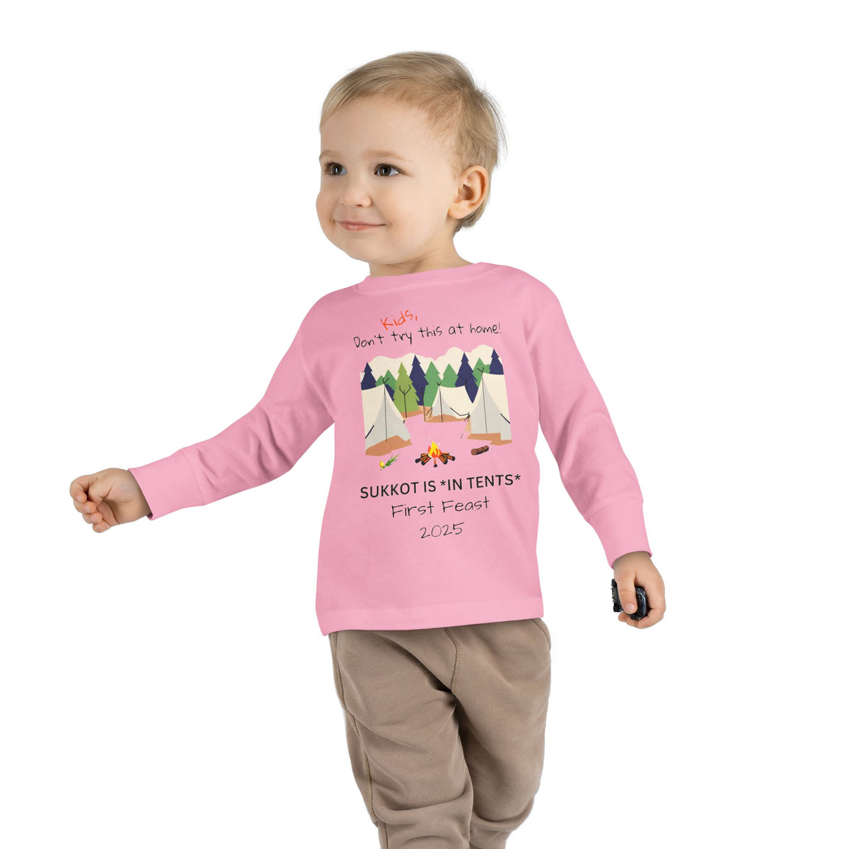 Personalized Sukkot- Toddler Long Sleeve Tee