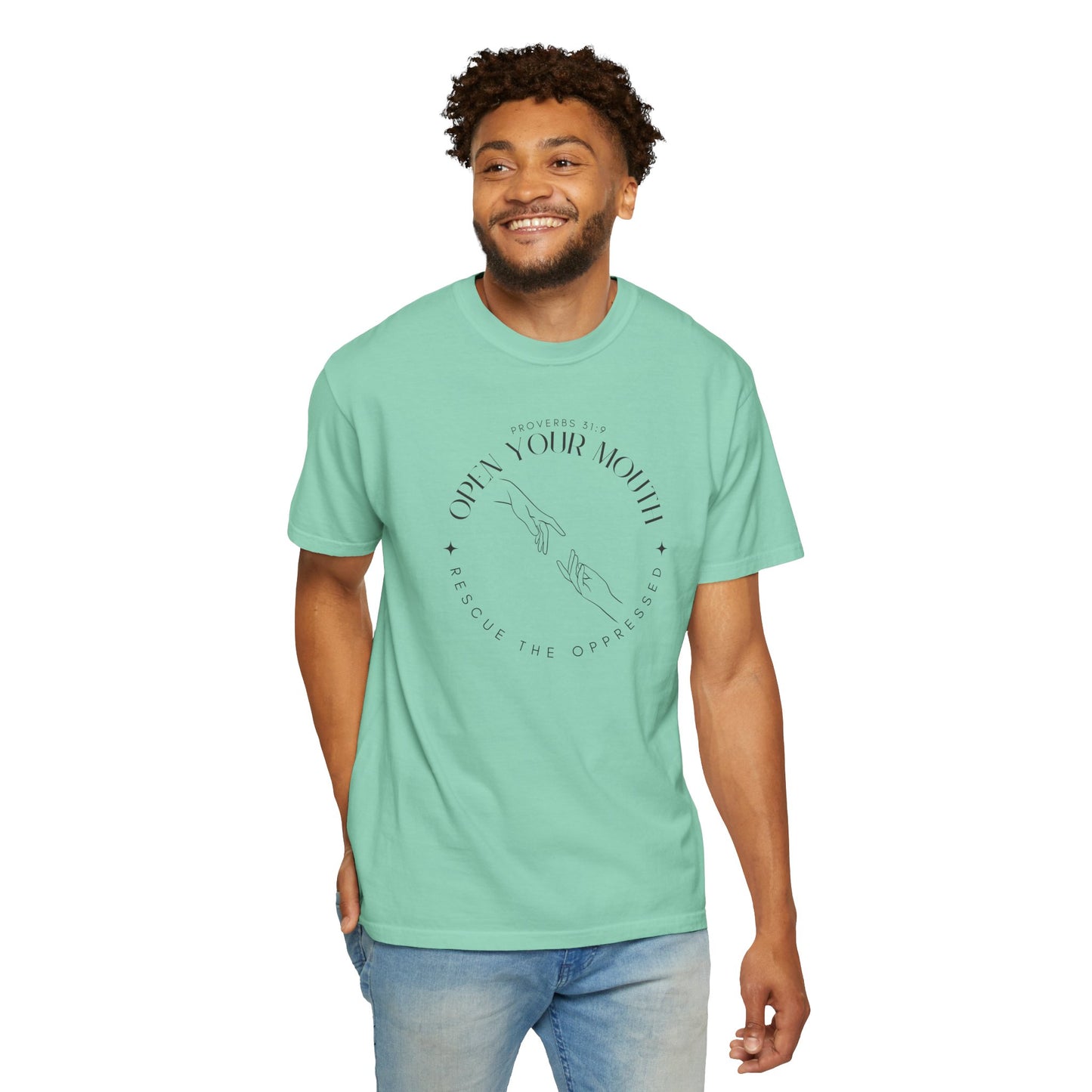 Proverbs 31:9 Unisex T-shirt - Speak Up Against Human Trafficking - 100% Cotton