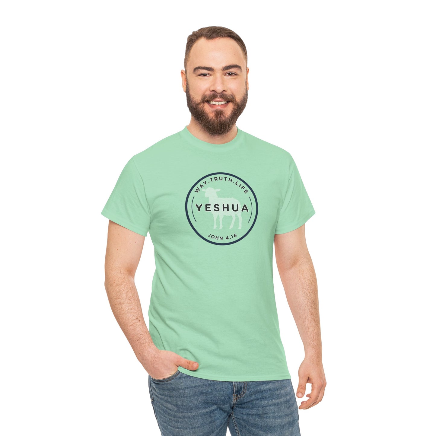 Yeshua 'Way, Truth, Life' Heavy Cotton Graphic Tee