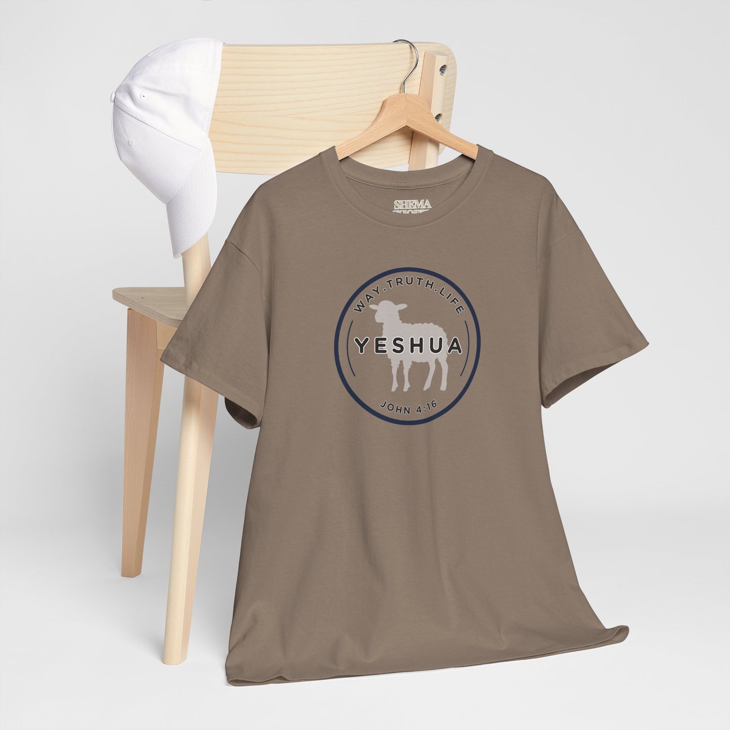 Yeshua 'Way, Truth, Life' Heavy Cotton Graphic Tee