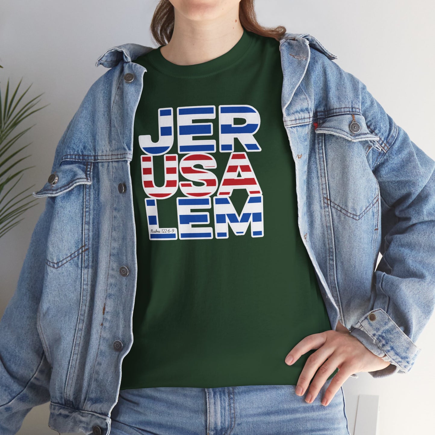 JerUSAlem Psalms 122:6-9 Unisex Tee Patriotic T-Shirt Solidarity