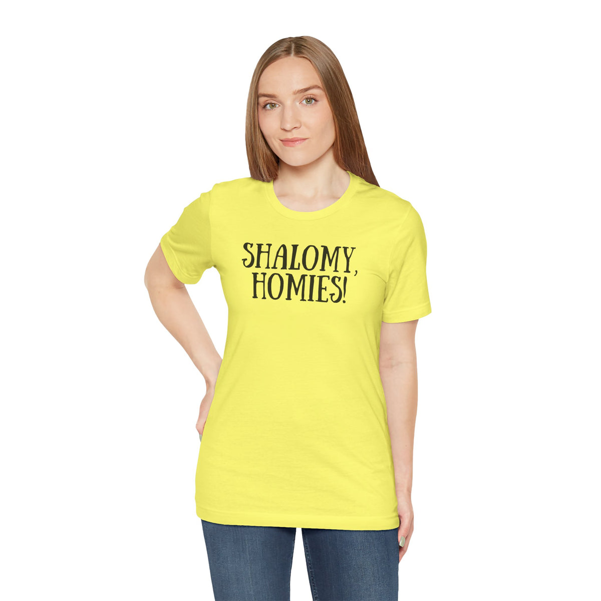 Shalomy Homies Tee - Funny Torah Obervant Greeting T-Shirt (Canada)