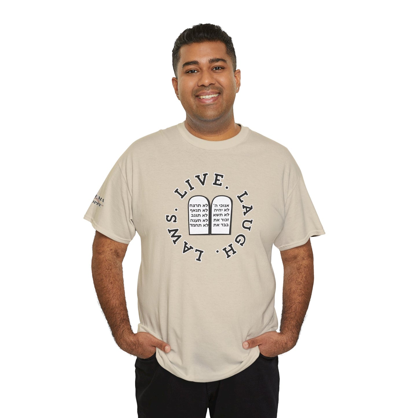 Live Laugh Laws T‑Shirt — Legal Humor Tee with Open Book Graphic