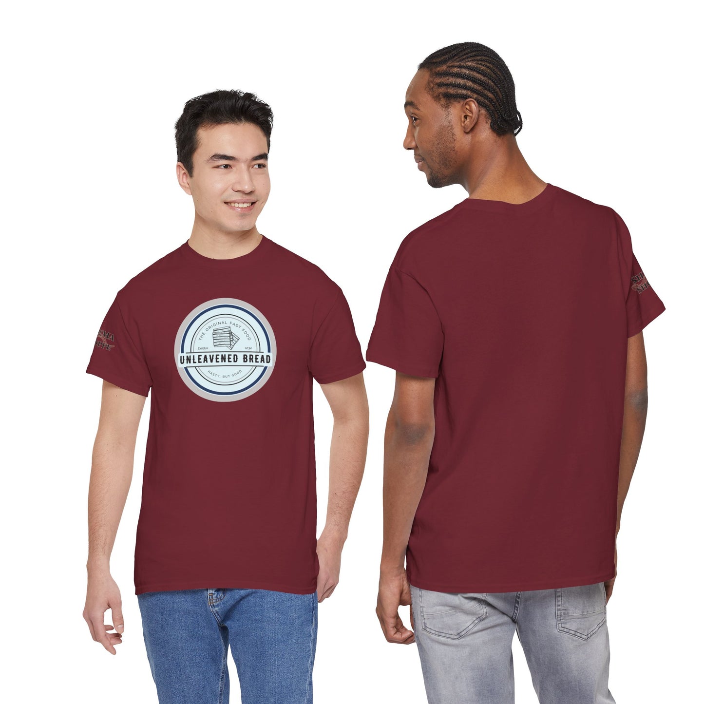 Unleavened Bread Matzo T-Shirt — "Hasty but Good" Passover Biblical Humor Tee