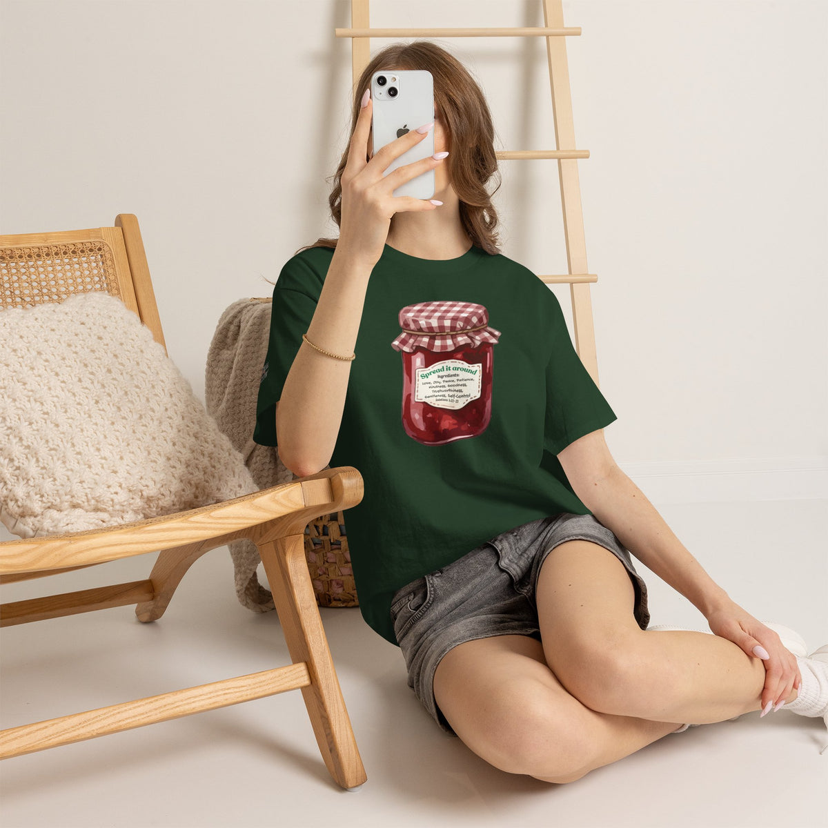 Fruit Of The Spirit Graphic Tee — Vintage Preserves "Spread it Around" T‑Shirt Galations