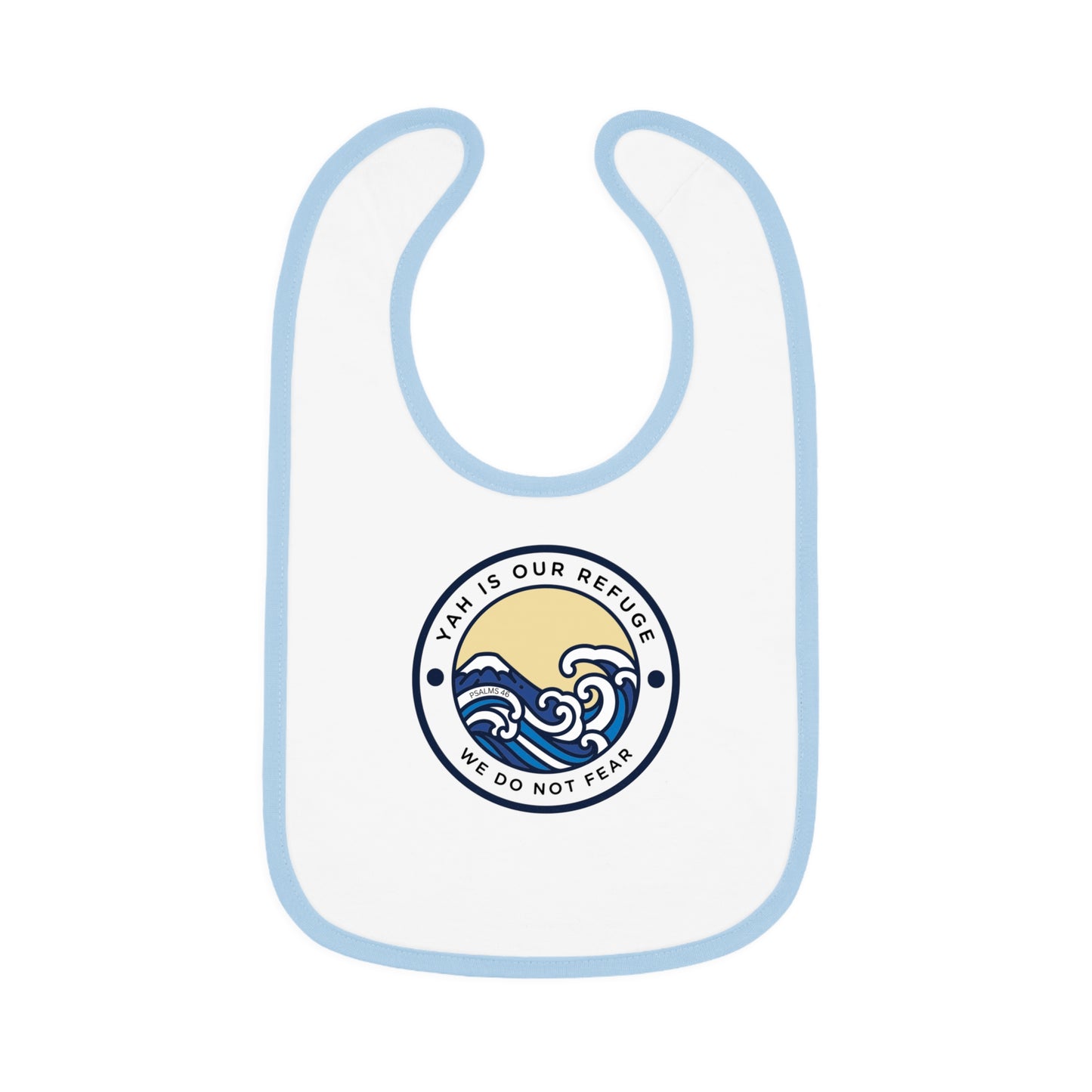 Psalm 46 -Themed Baby Bib, Baby Shower Gift, Feeding Bib, Cute Baby Accessory, Toddler Bib, Infant Gift, Unique Baby Item