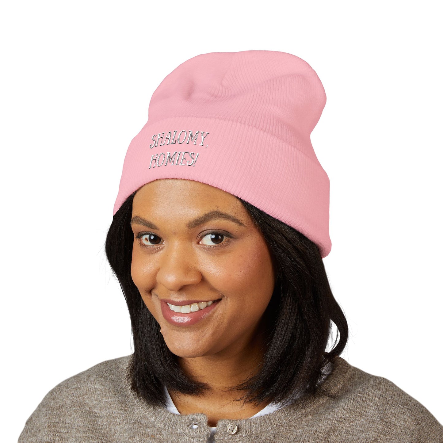 Shalomy, Homies! (Canadian Shipping) Embroidered Cuffed Beanie