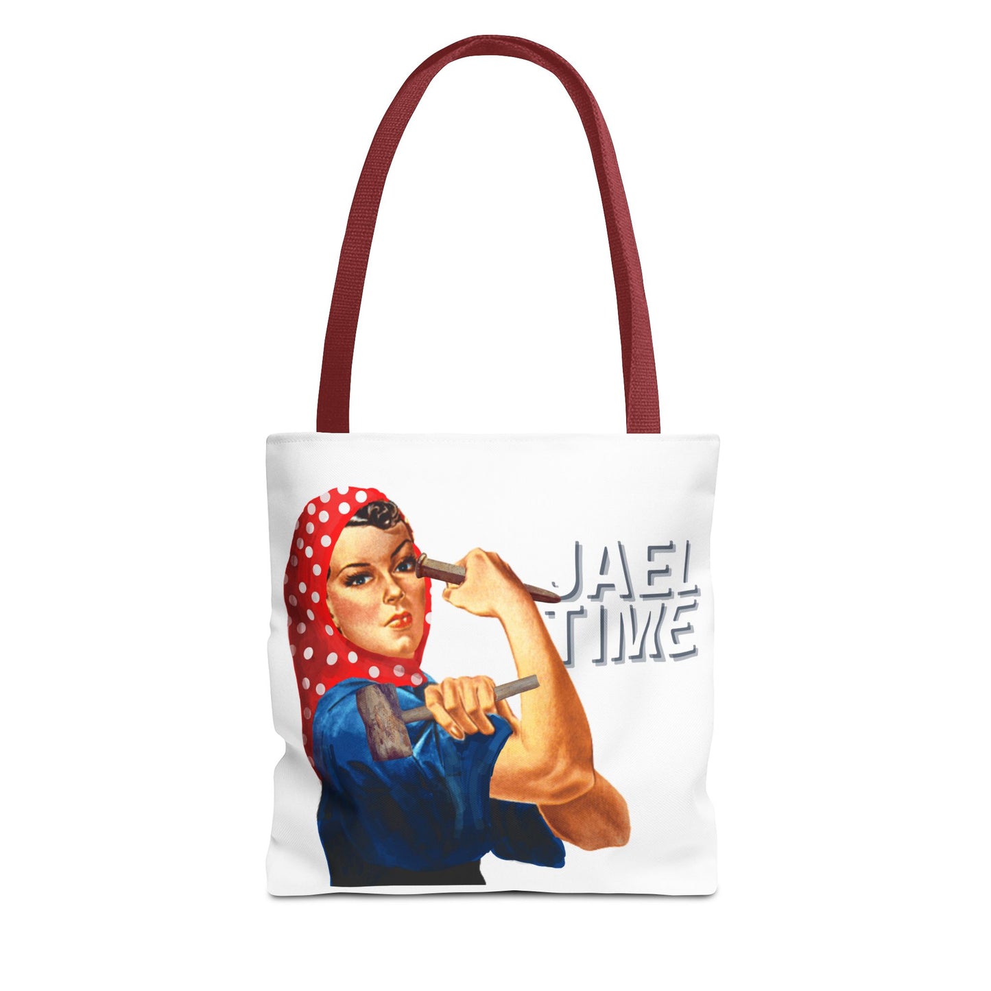 Tote Bag - Jael Time Empowering Design Tent Peg and Hammer Bag