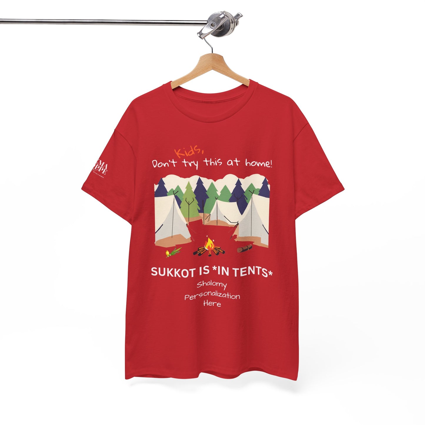 Personalized Kids, Don't Try This At Home Sukkot Shirt, dark colors