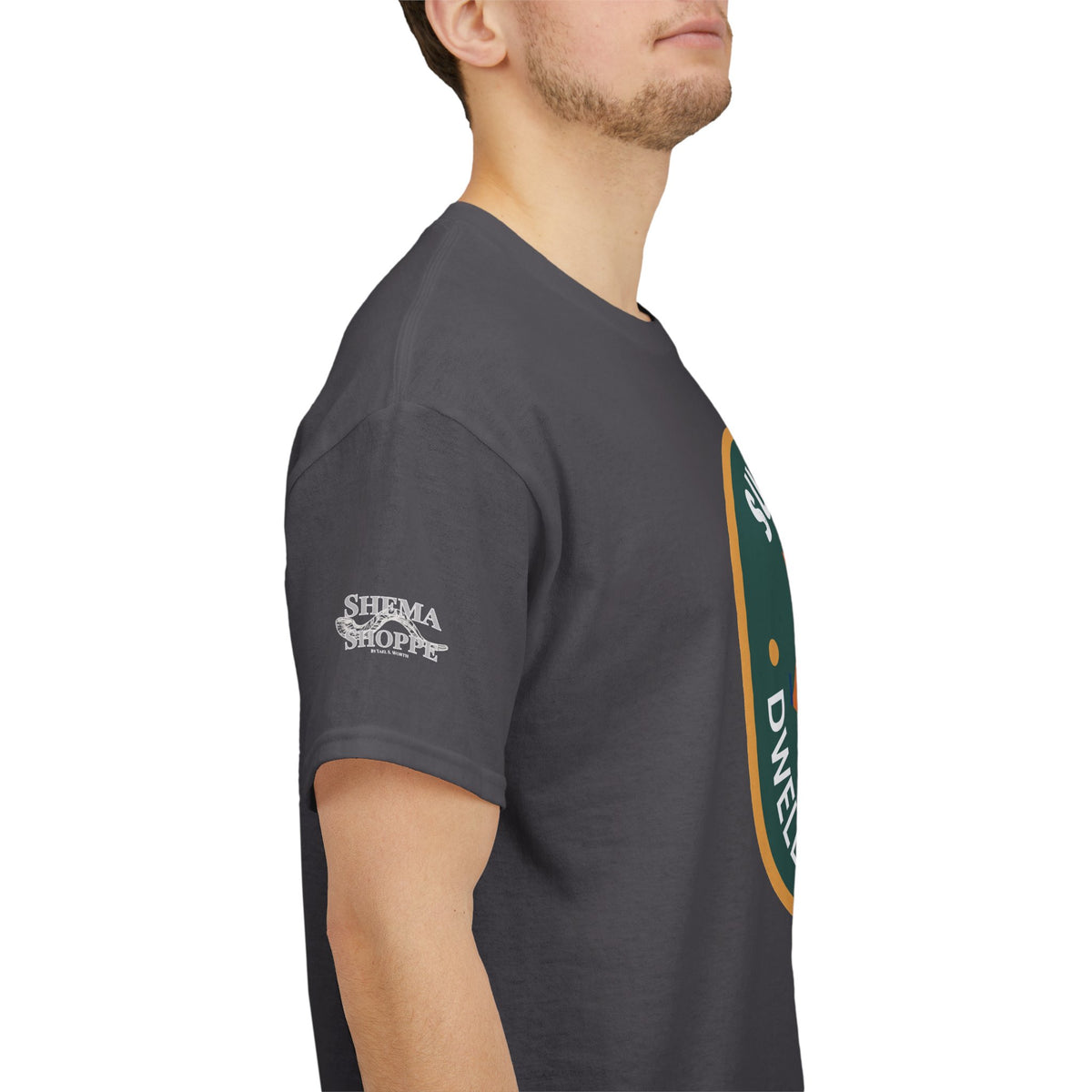 Sukkot Camping Tee — “Dwell With Yeshua” Biblical Feast T‑Shirt