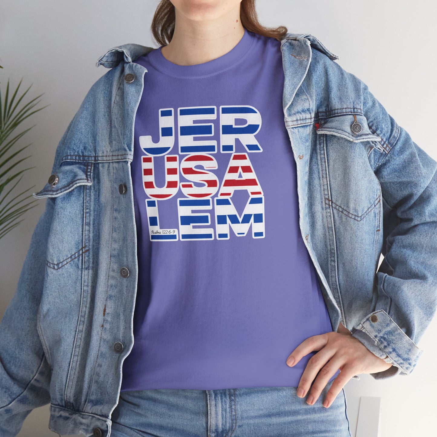 JerUSAlem Psalms 122:6-9 Unisex Tee Patriotic T-Shirt Solidarity