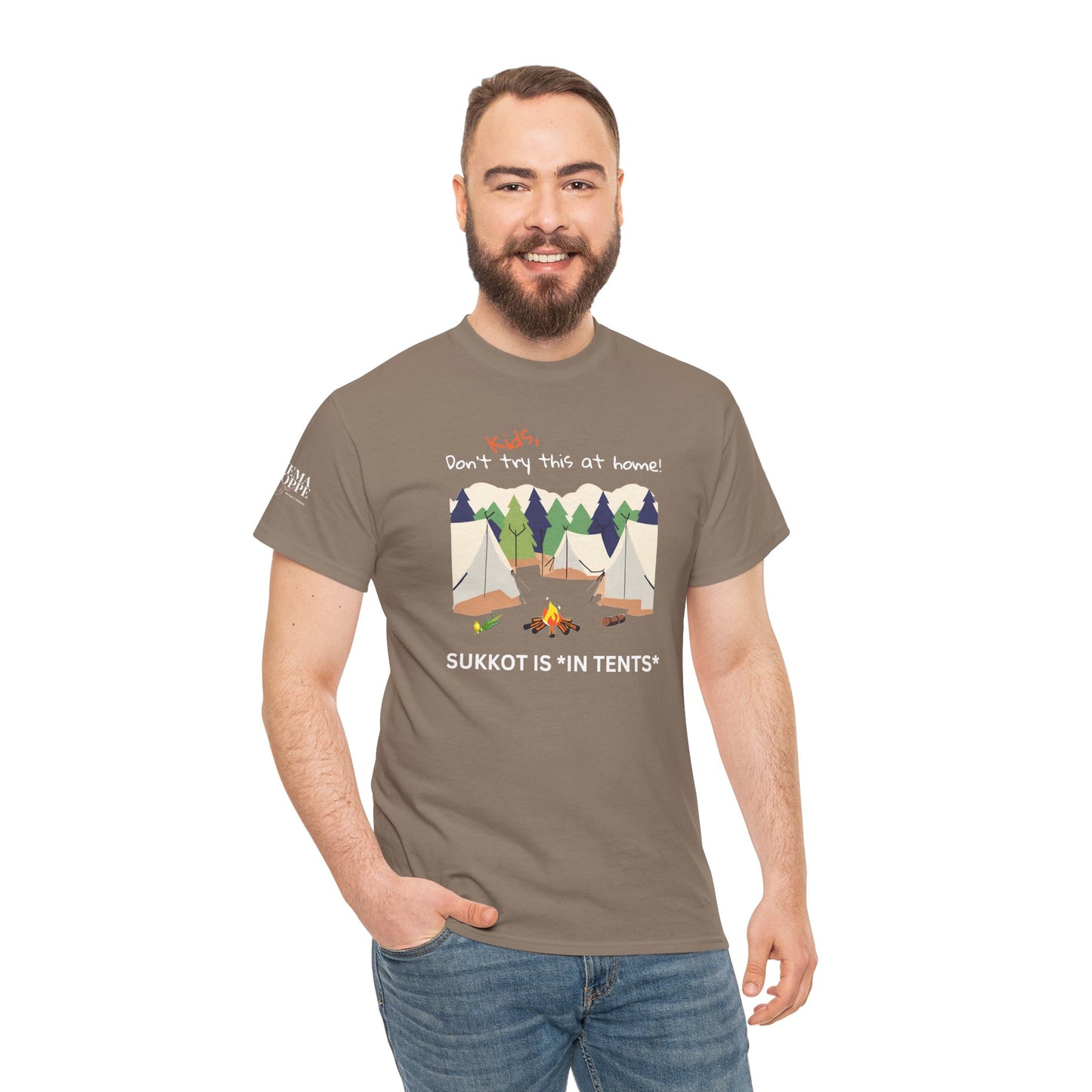 Kids, Don't Try This At Home Sukkot Shirt (dark colors)