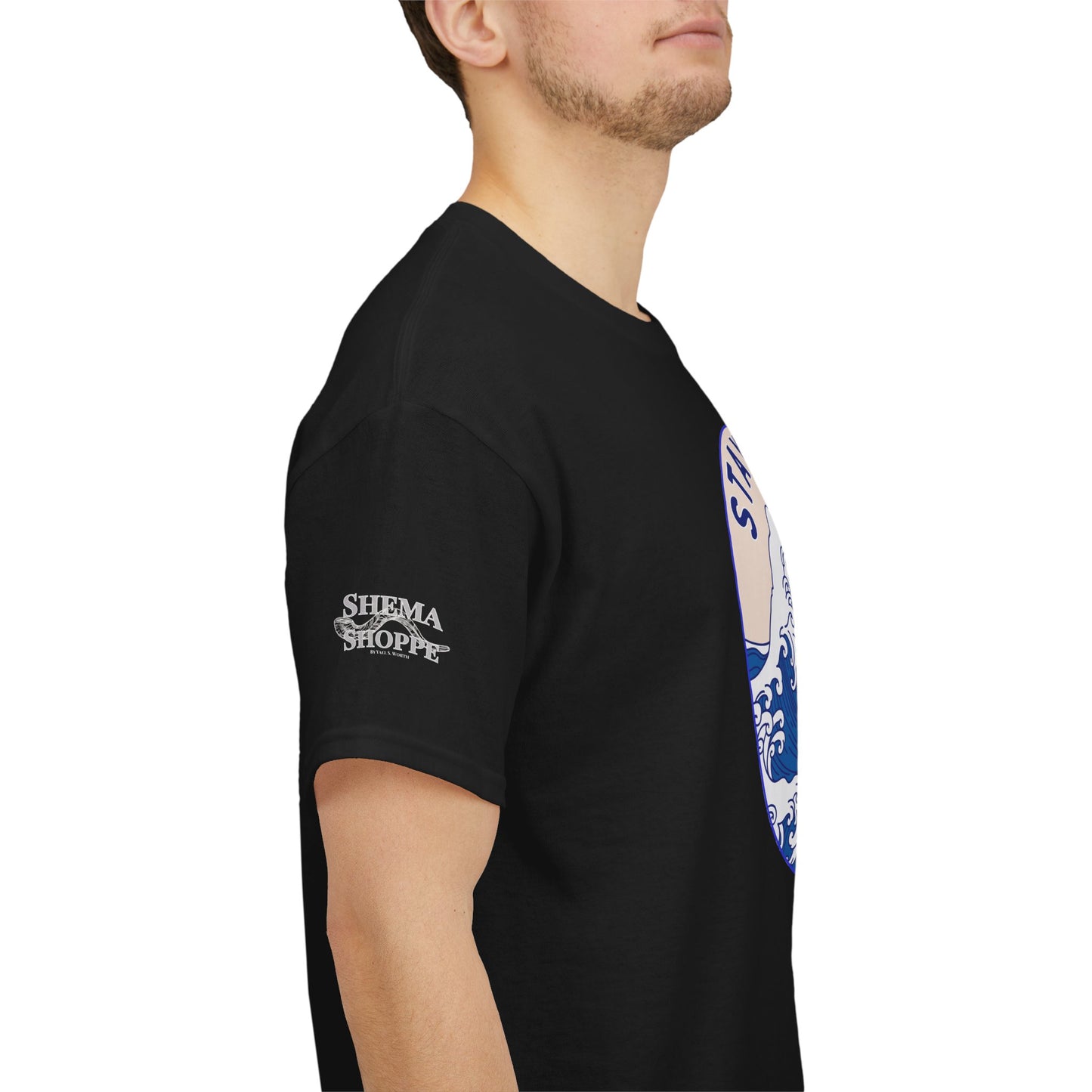Stay Salty Surf T-Shirt — Coastal Wave Graphic with Matthew 5:13 (Hokusai-Inspired)