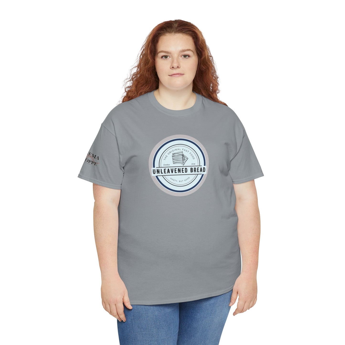 Unleavened Bread Matzo T-Shirt — "Hasty but Good" Passover Biblical Humor Tee