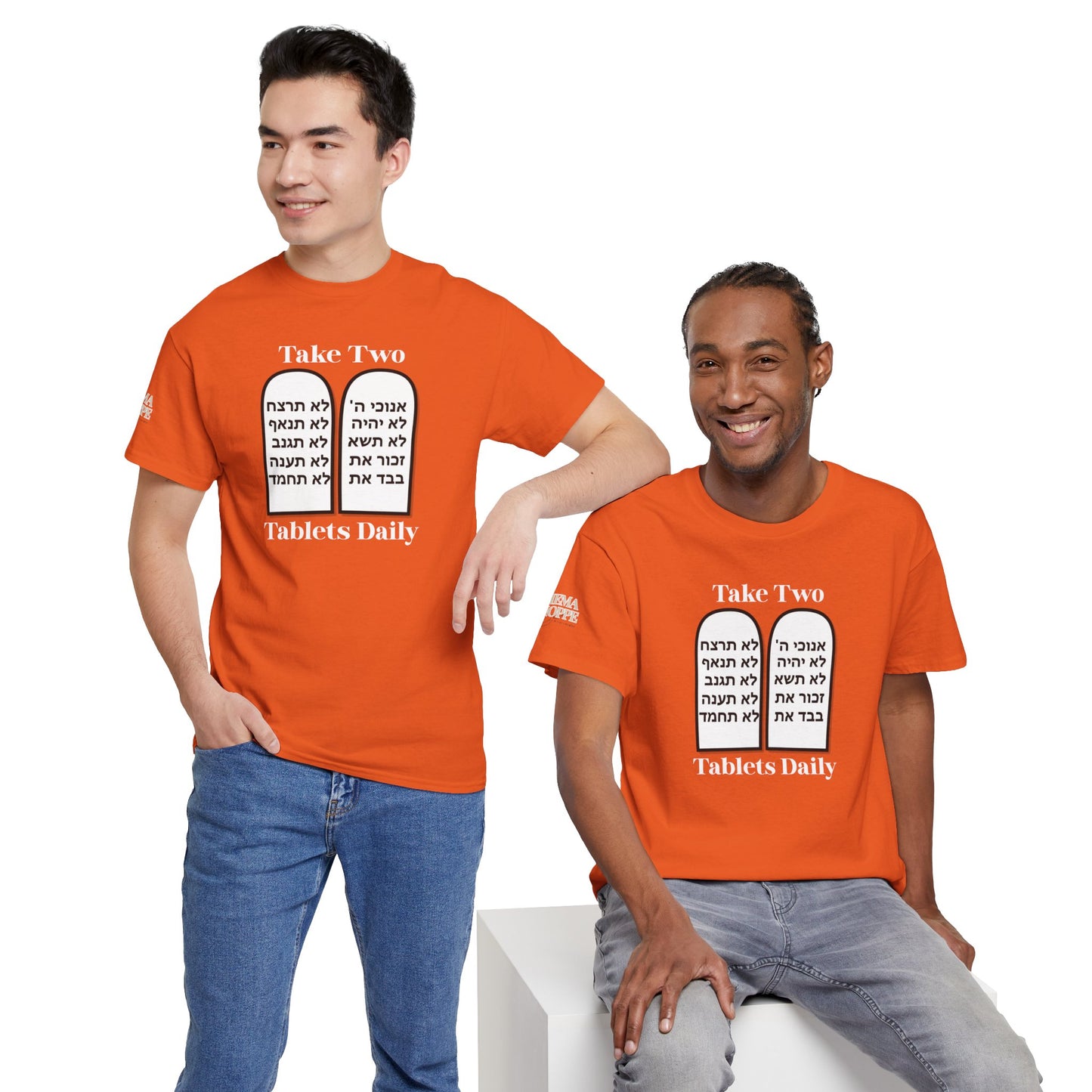 Unisex Tee Take Two Tablets Daily Commandments Shirt