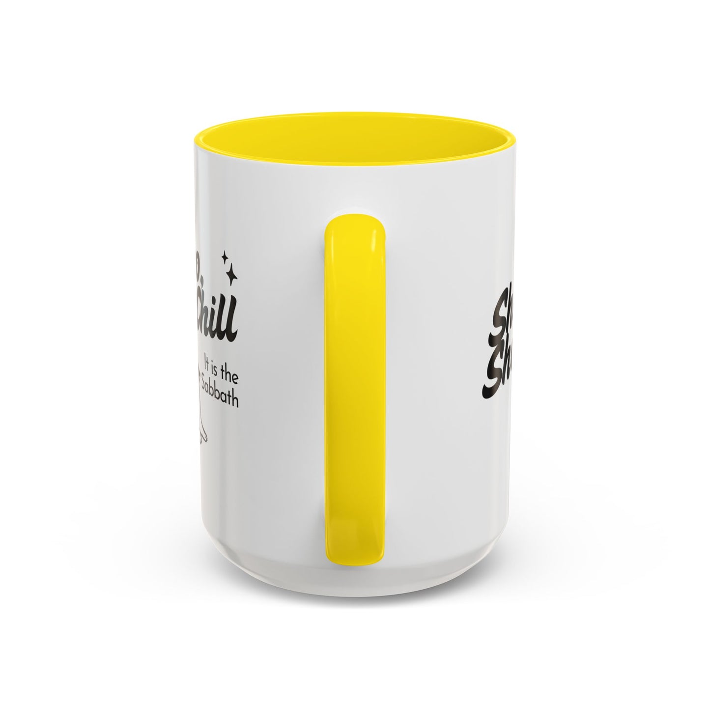 Bro, Chill Shabbat Themed Accent Coffee Mug, Relaxation Gift, Coffee Lover Gift, Cute Mug for Friends, Fun Coffee Cup