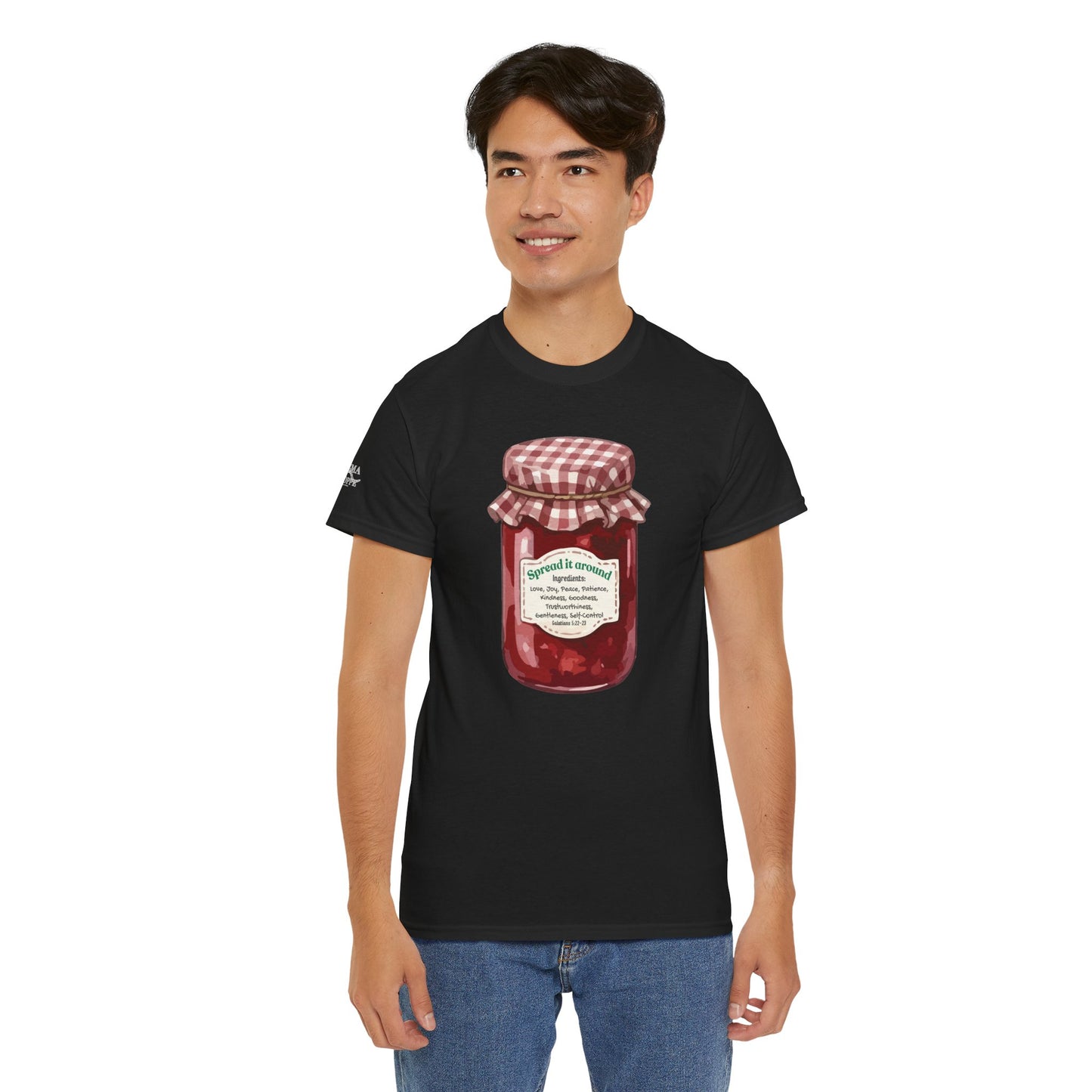 Fruit Of The Spirit Graphic Tee — Vintage Preserves "Spread it Around" T‑Shirt Galations