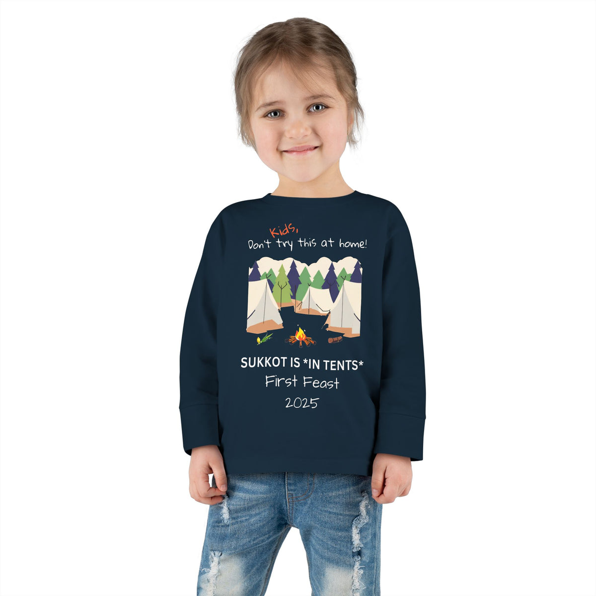 Personalized Sukkot- Toddler Long Sleeve Tee