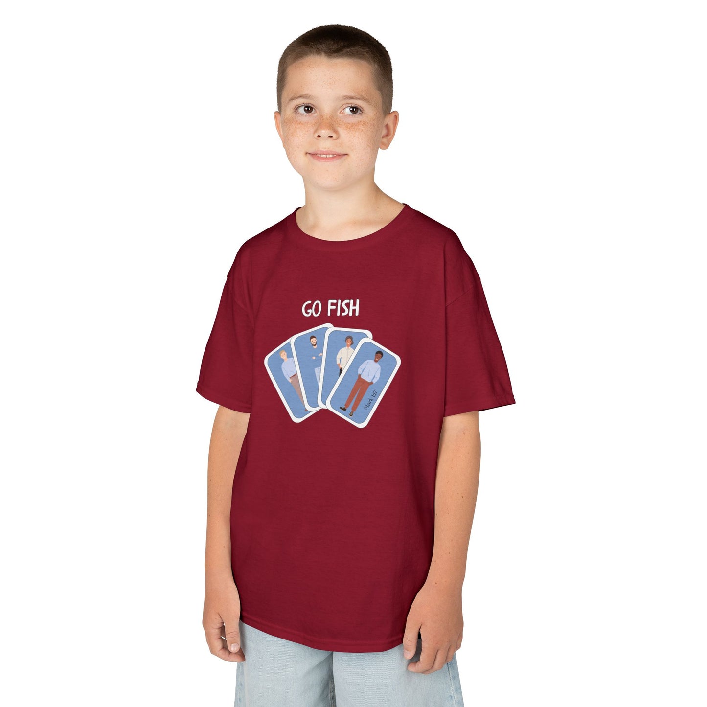 Fishers of Men Go Fish Bible Verse Kid's Cotton T-shirt