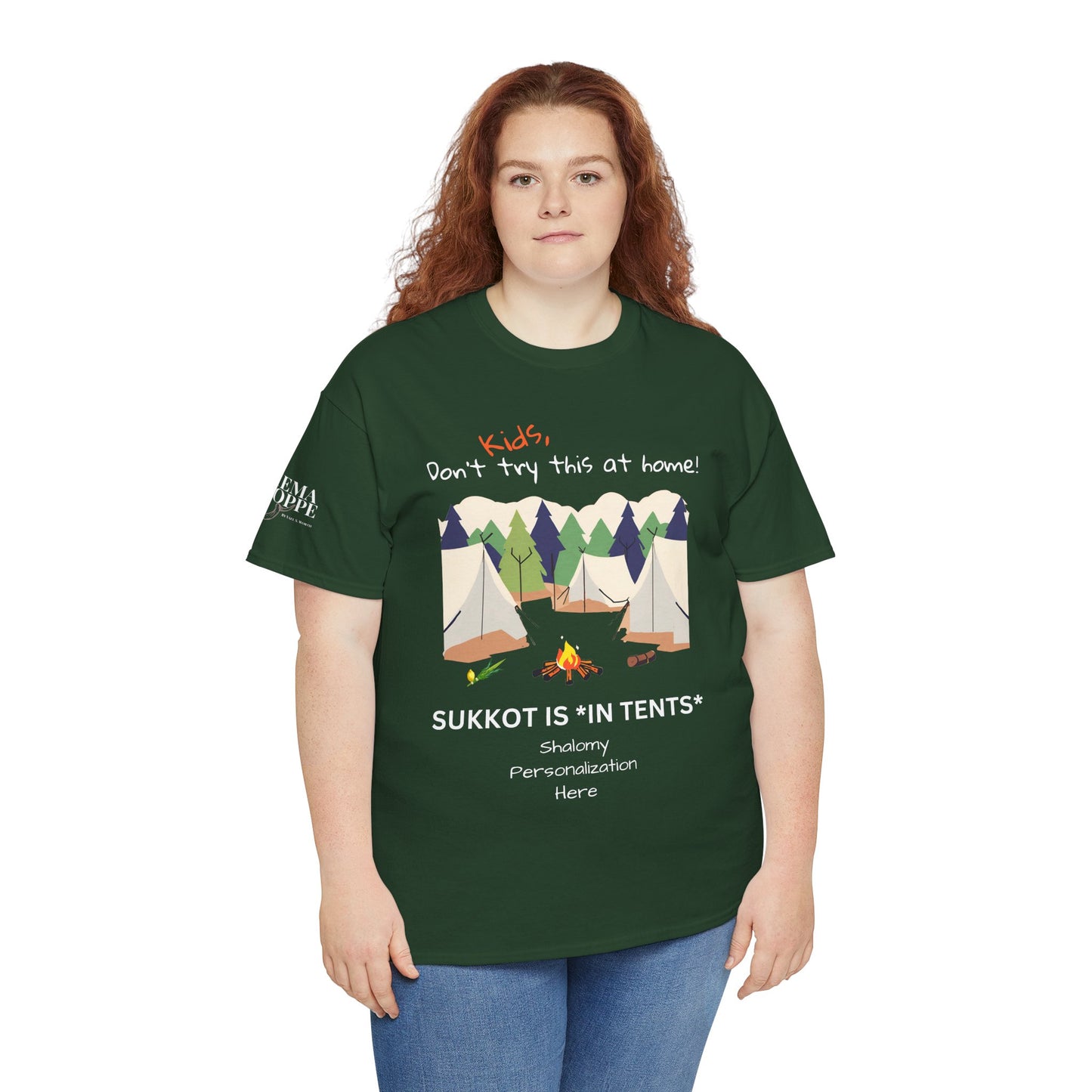 Personalized Kids, Don't Try This At Home Sukkot Shirt, dark colors