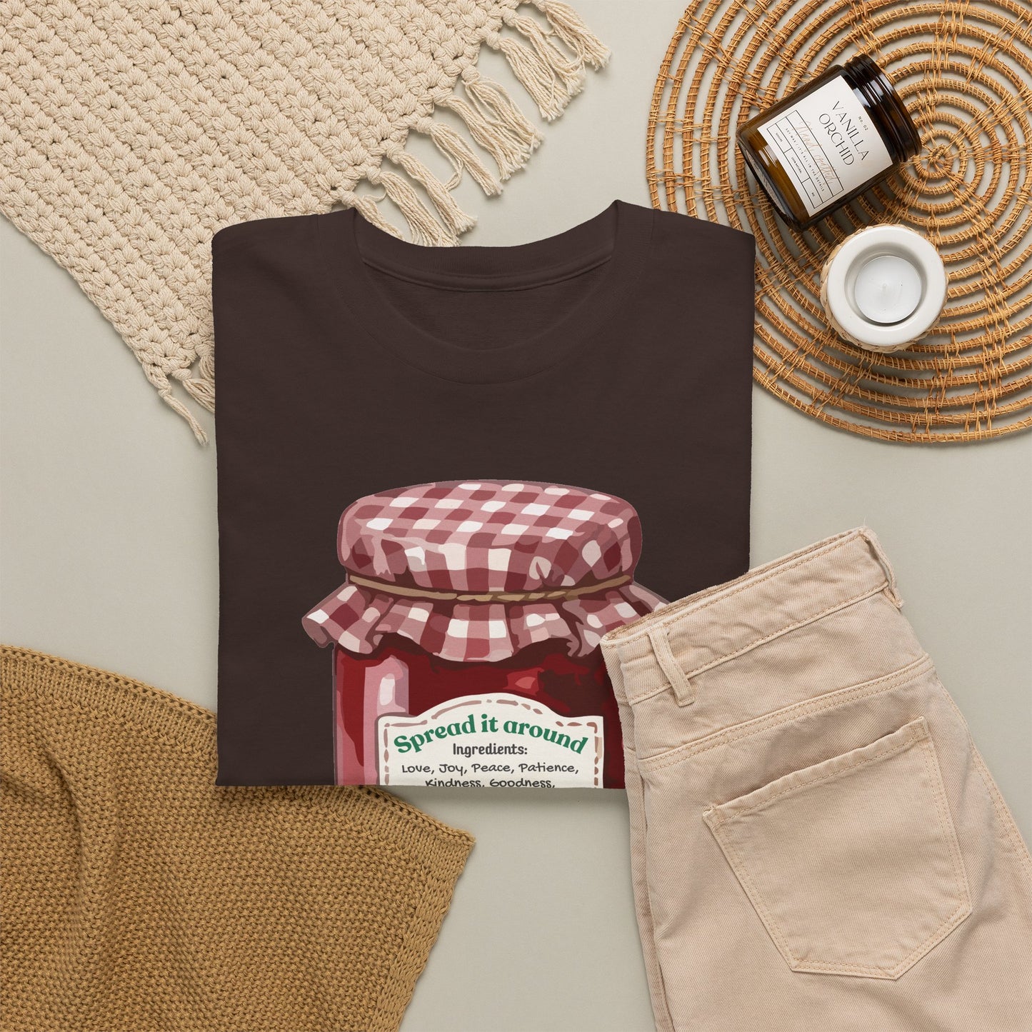 Fruit Of The Spirit Graphic Tee — Vintage Preserves "Spread it Around" T‑Shirt Galations