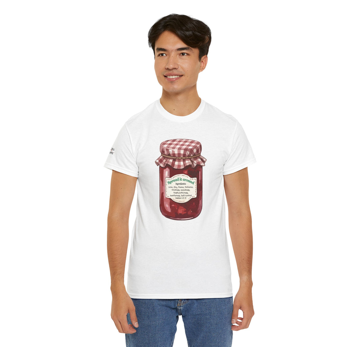 Fruit Of The Spirit Graphic Tee — Vintage Preserves "Spread it Around" T‑Shirt Galations